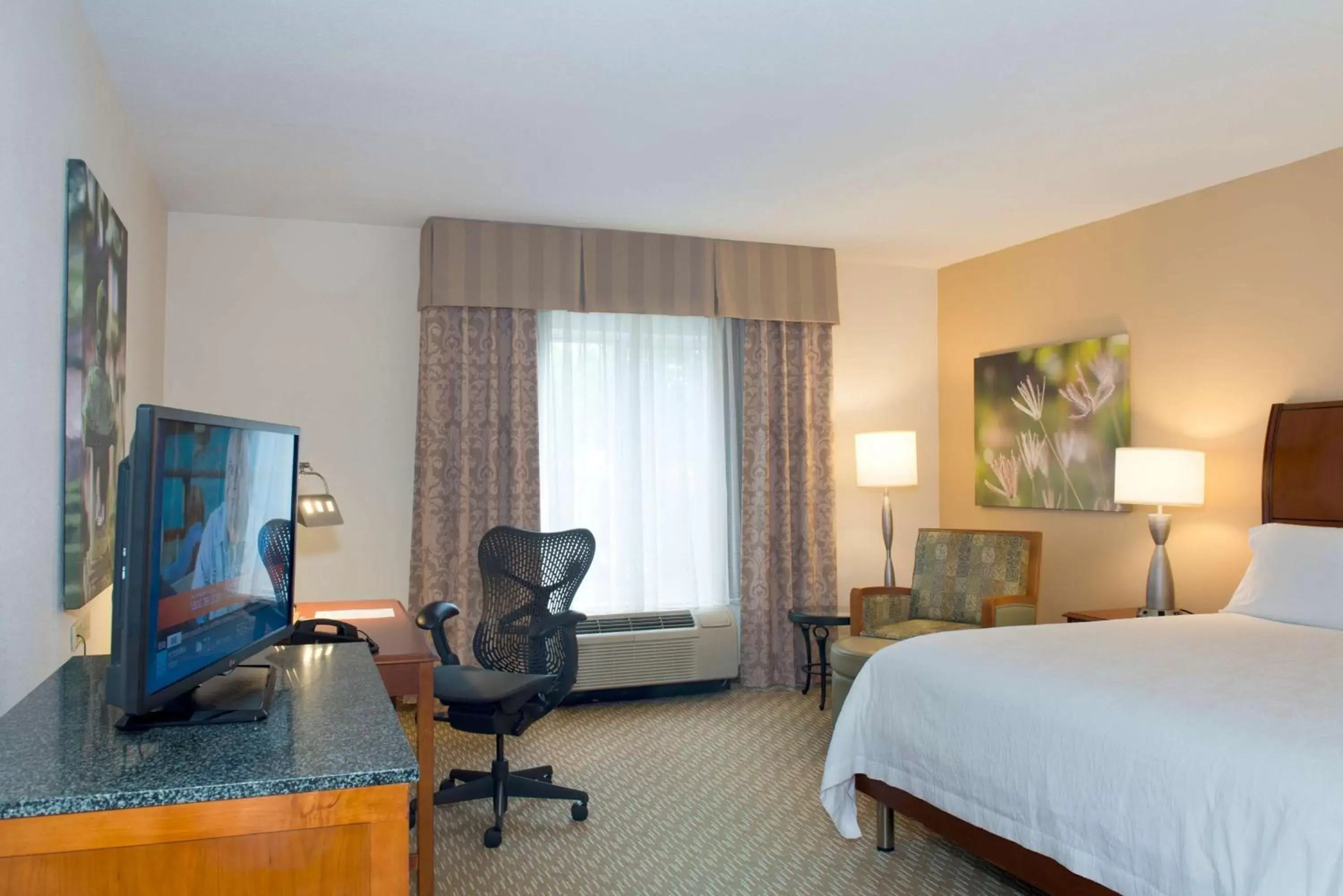 Bed, TV/Entertainment Center in Hilton Garden Inn Rock Hill