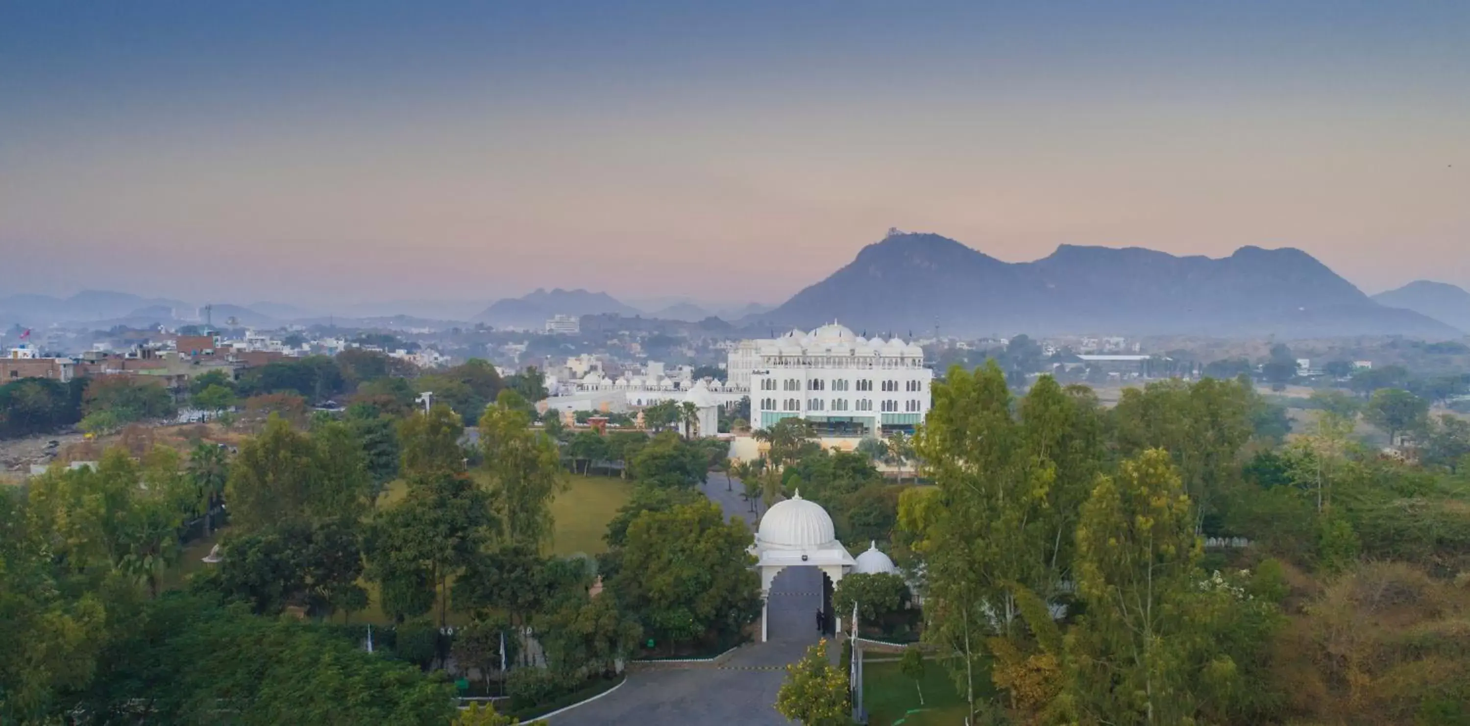 Bird's eye view in Radisson Blu Udaipur Palace Resort & Spa