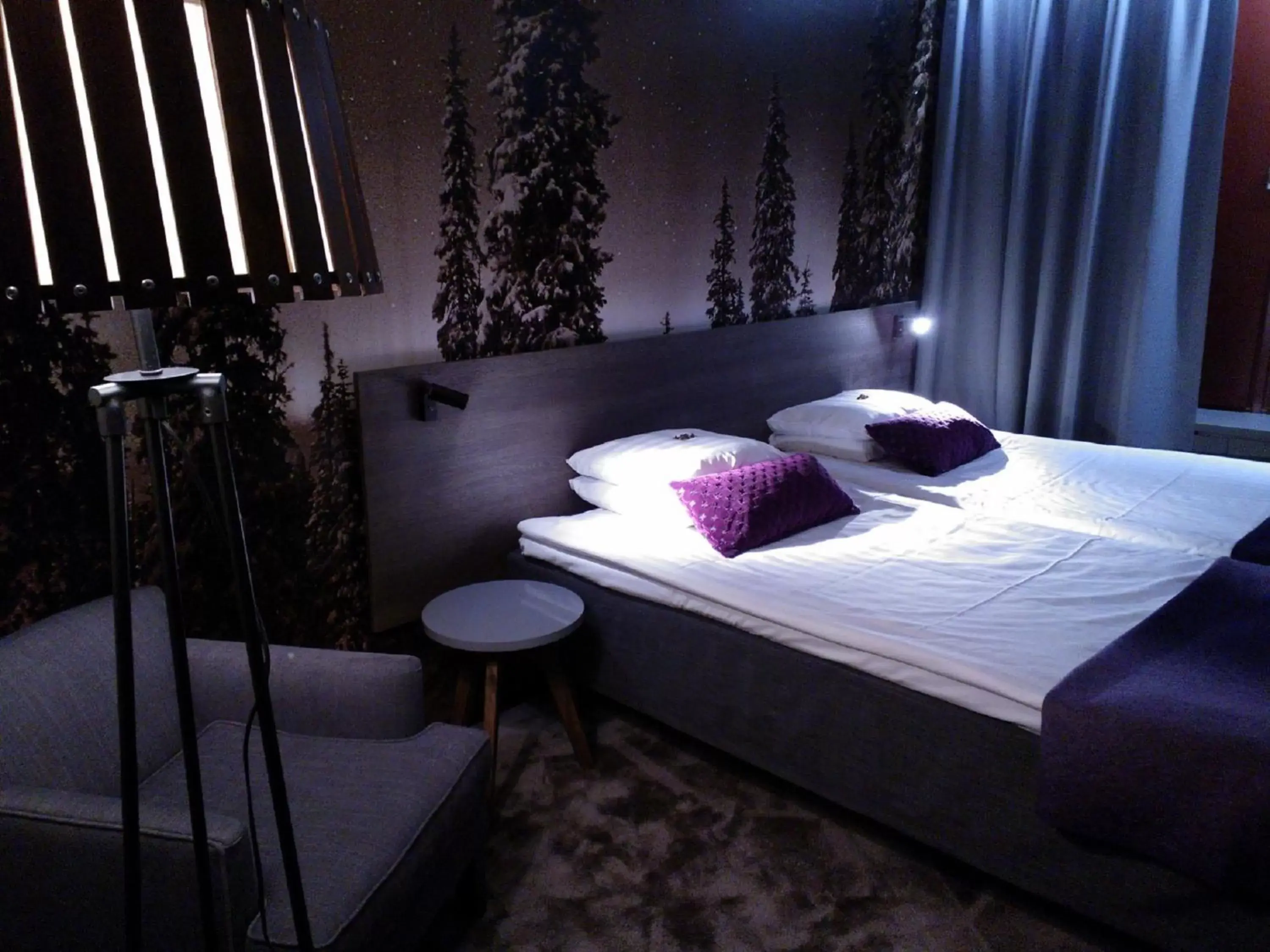 Bed, Bathroom in Hotel Korpilampi