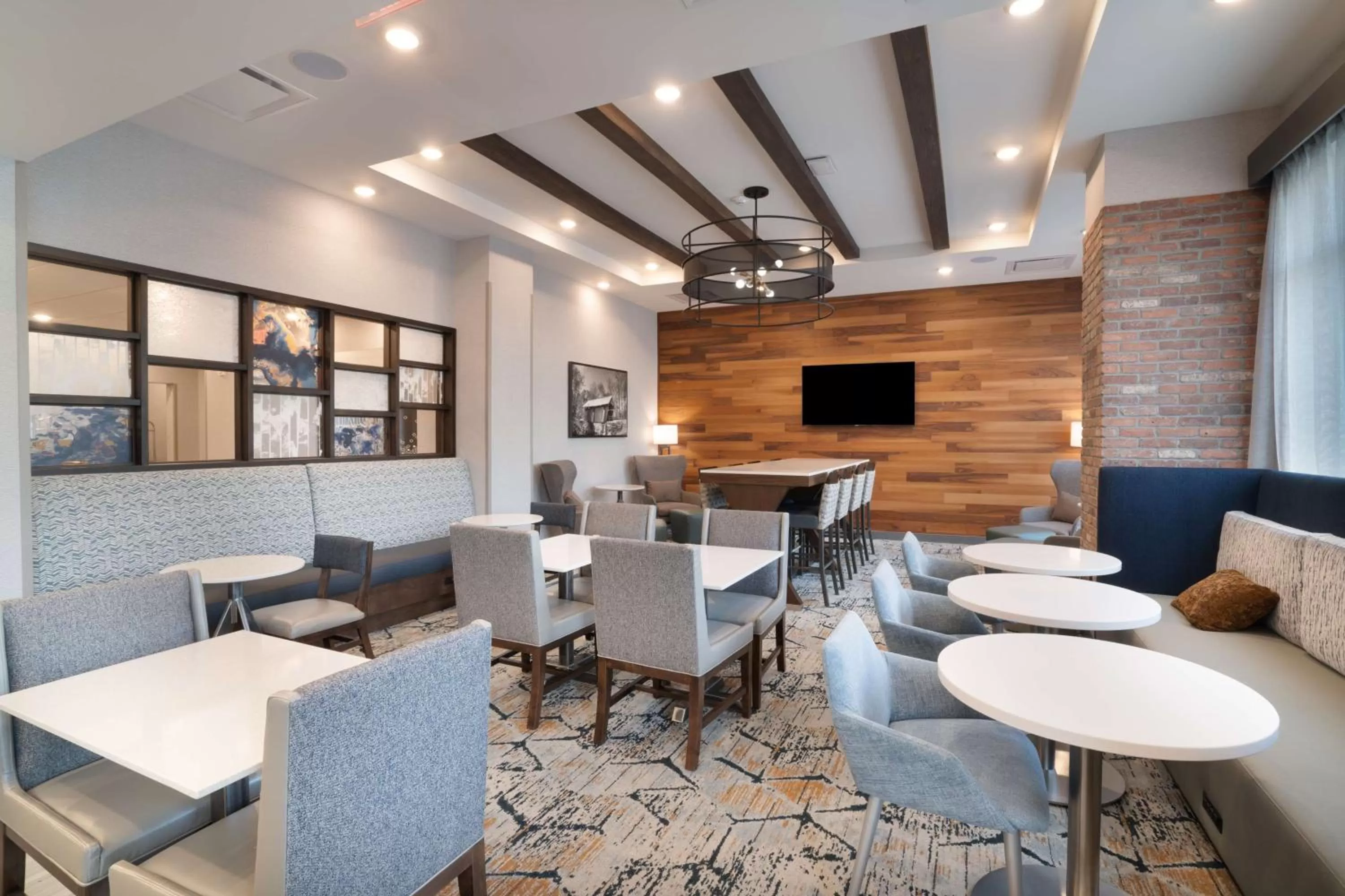 Lobby or reception in Hampton Inn Greer Greenville, Sc