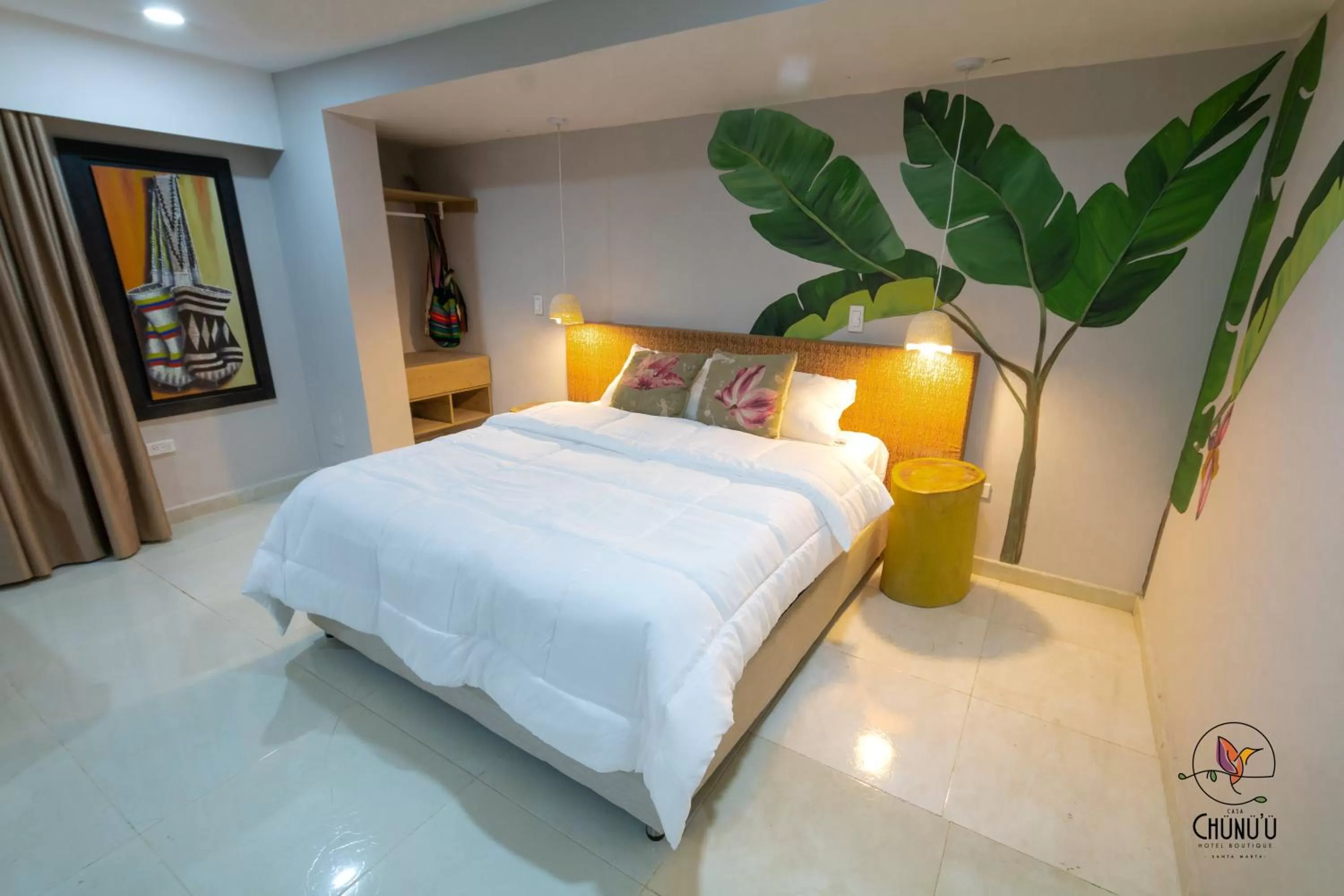 Bed in Hotel Boutique Casa chunuu Santa Marta