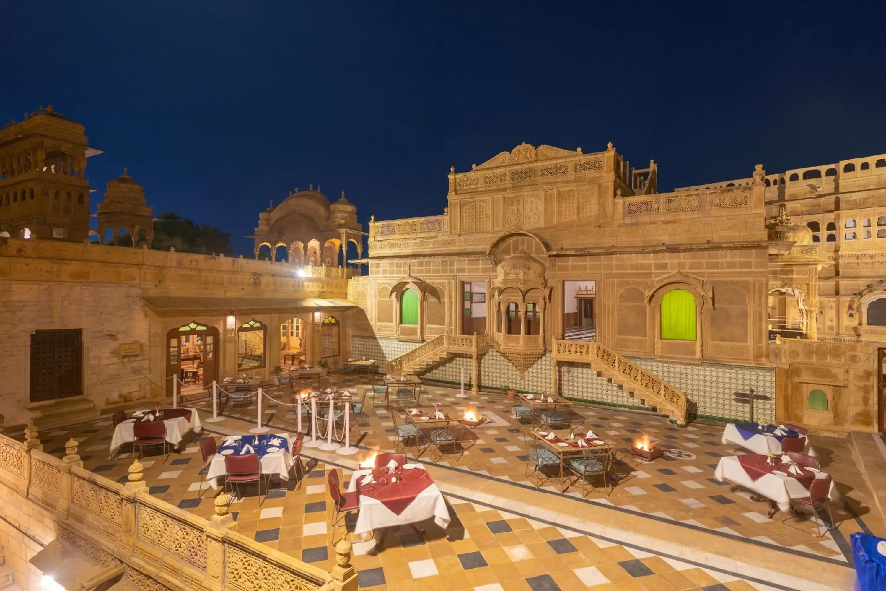 Night in WelcomHeritage Mandir Palace