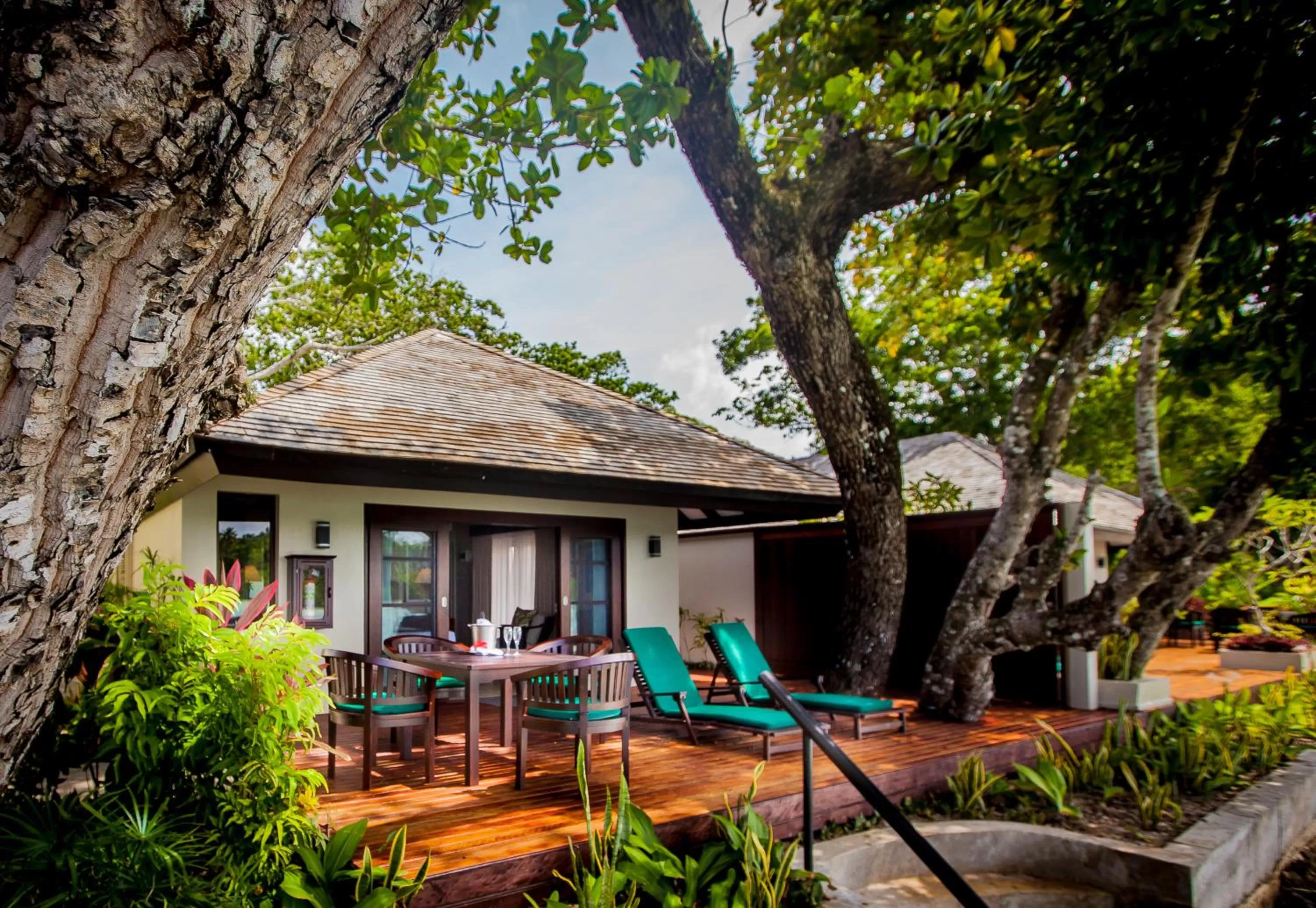 Patio in Warwick Le Lagon Resort & Spa, Vanuatu