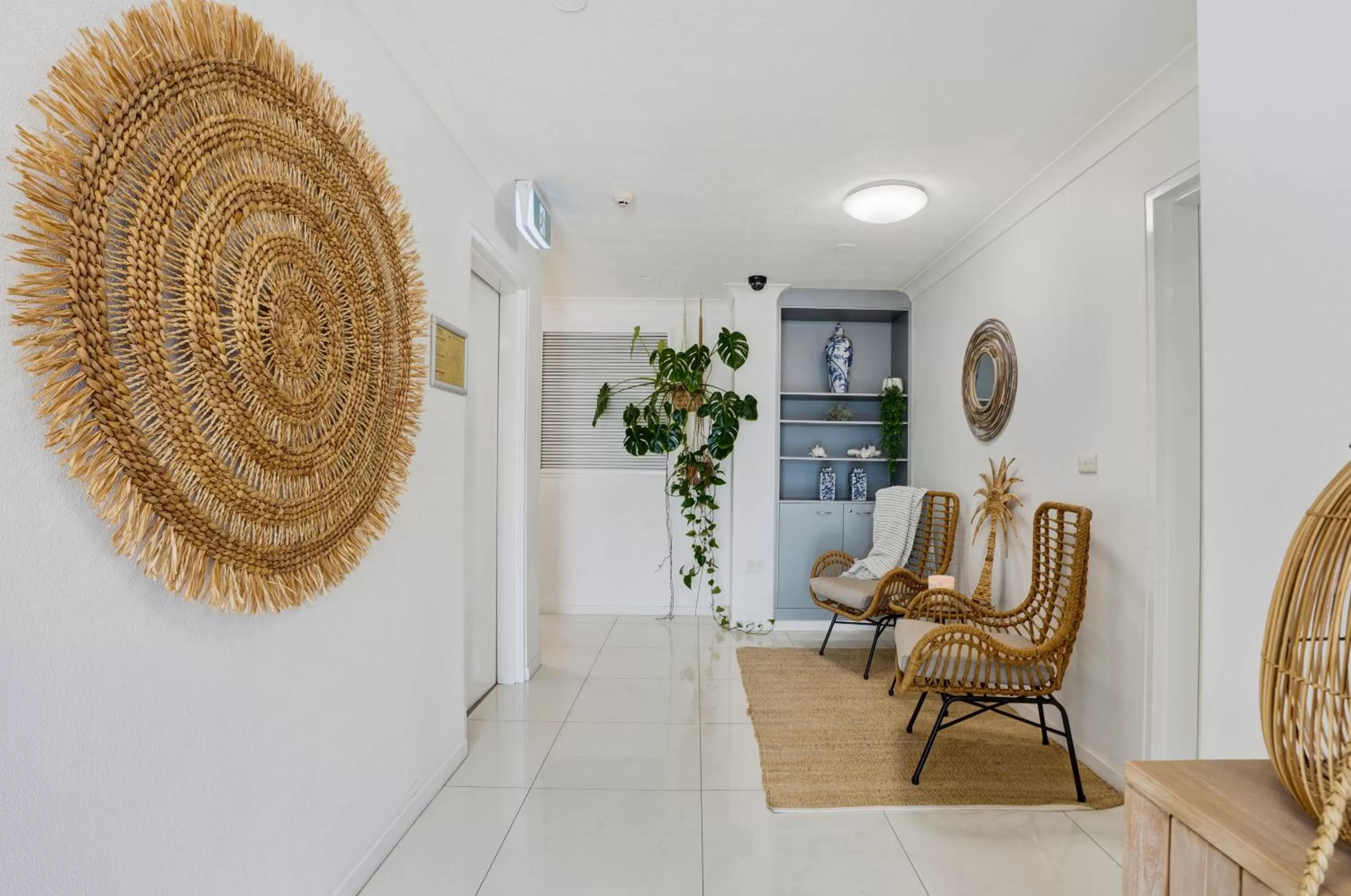 Seating area in Beach Palms Holiday Apartments