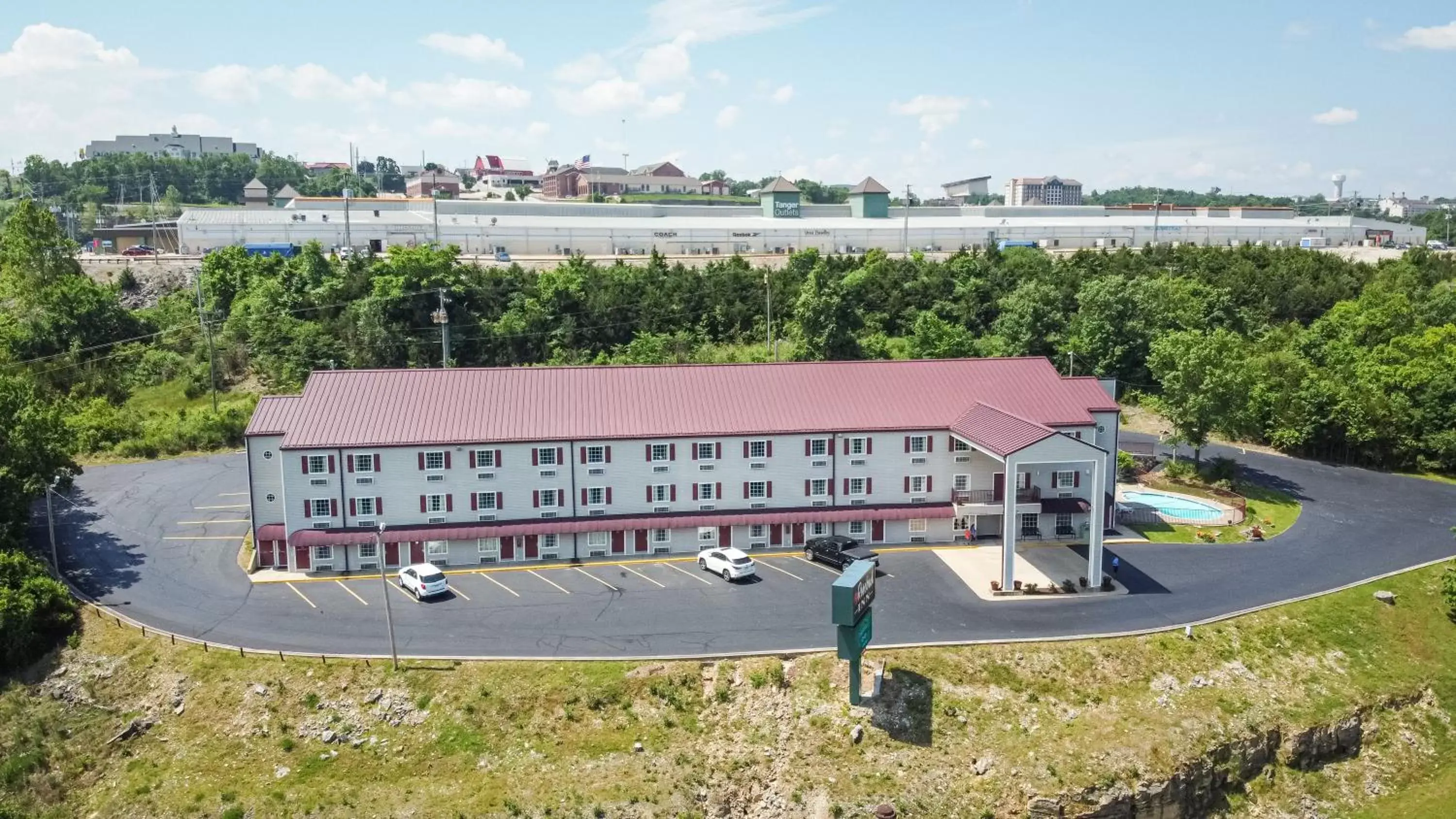 Property building, Bird's-eye View in Rosebud Inn