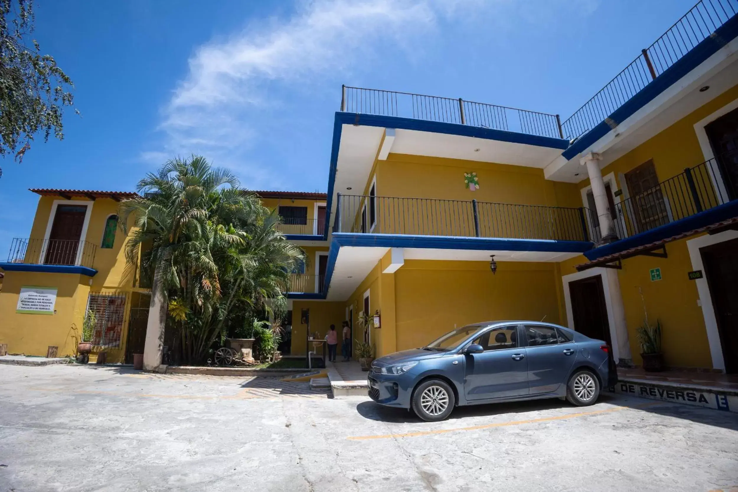 Parking, Property Building in Hotel Nicte-Ha