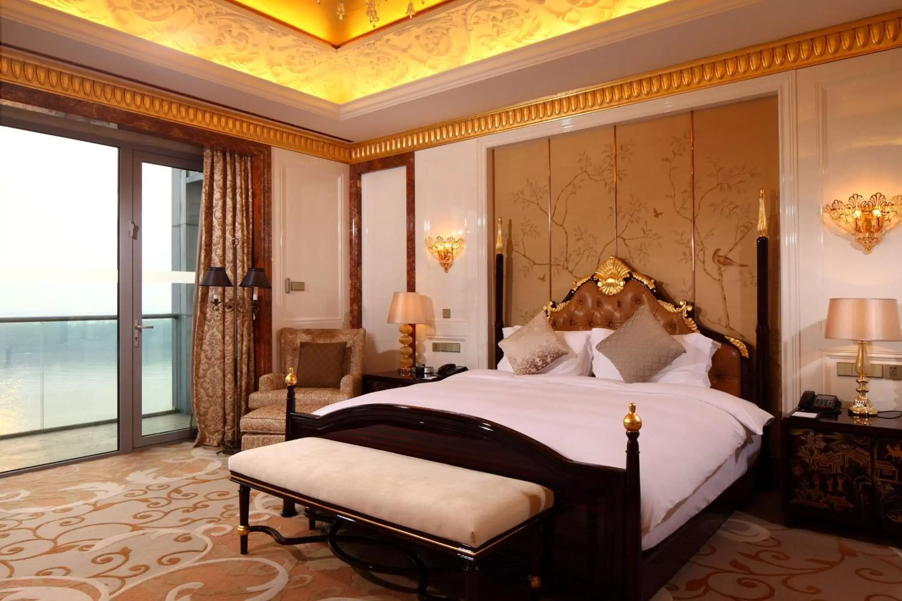 Living room, Bed in Hilton Nanjing Riverside Living room, Bed in Hilton Nanjing Riverside