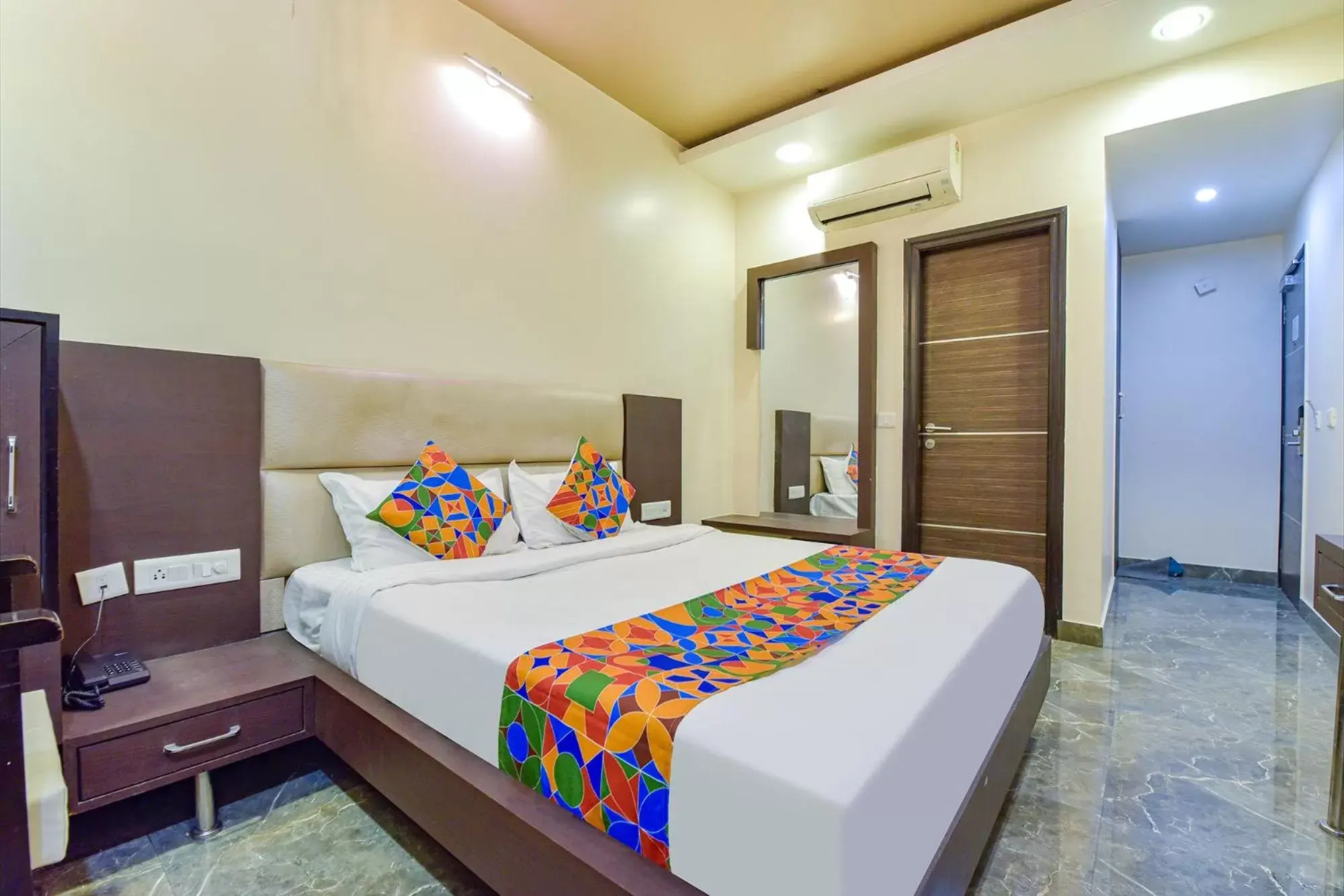 Bed in FabHotel Resolute Gopalpura Bed in FabHotel Resolute Gopalpura