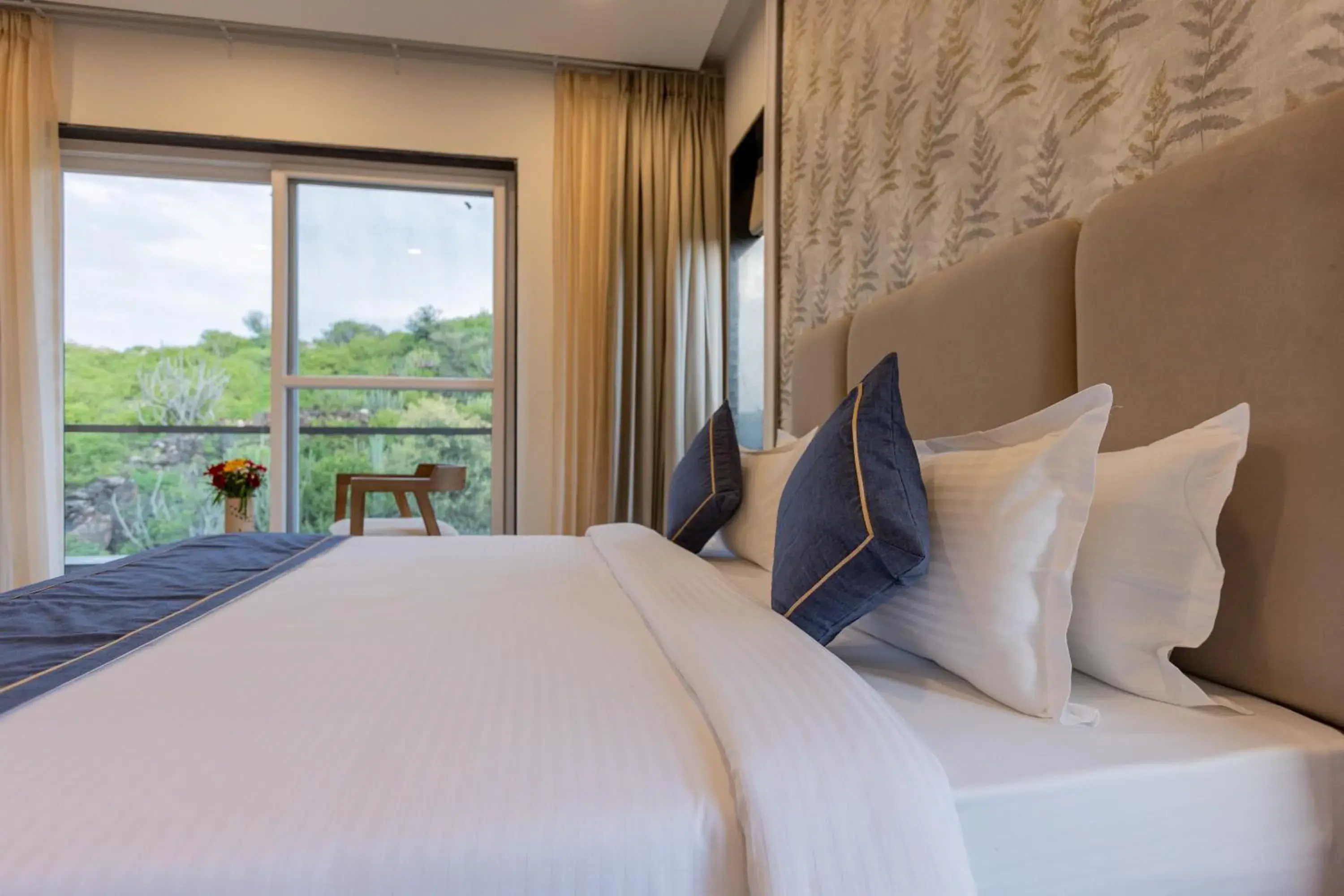 Bed in SURAMYA-A Luxury Boutique Hotel Bed in SURAMYA-A Luxury Boutique Hotel