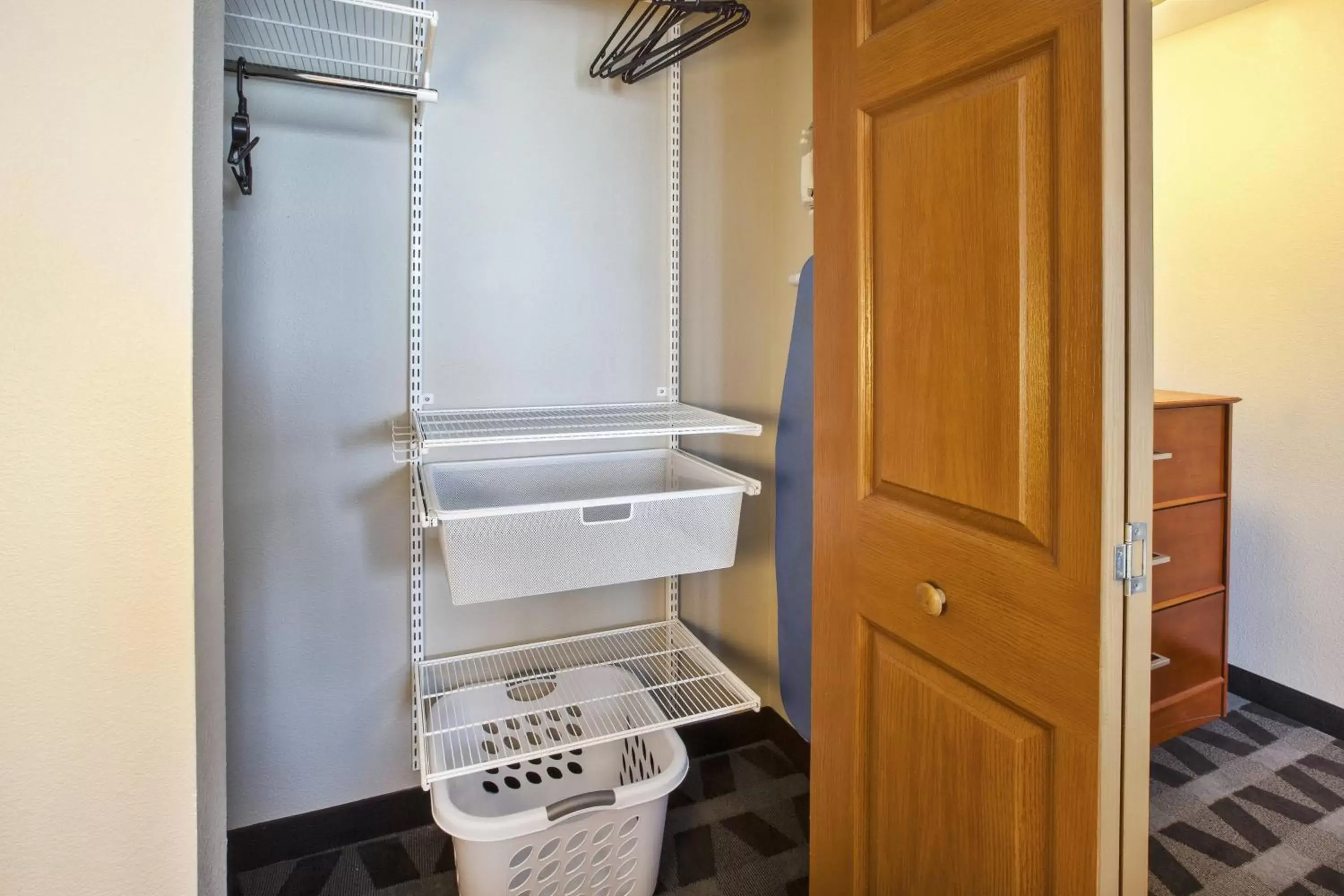 Bedroom, Bathroom in TownePlace Suites Detroit Sterling Heights