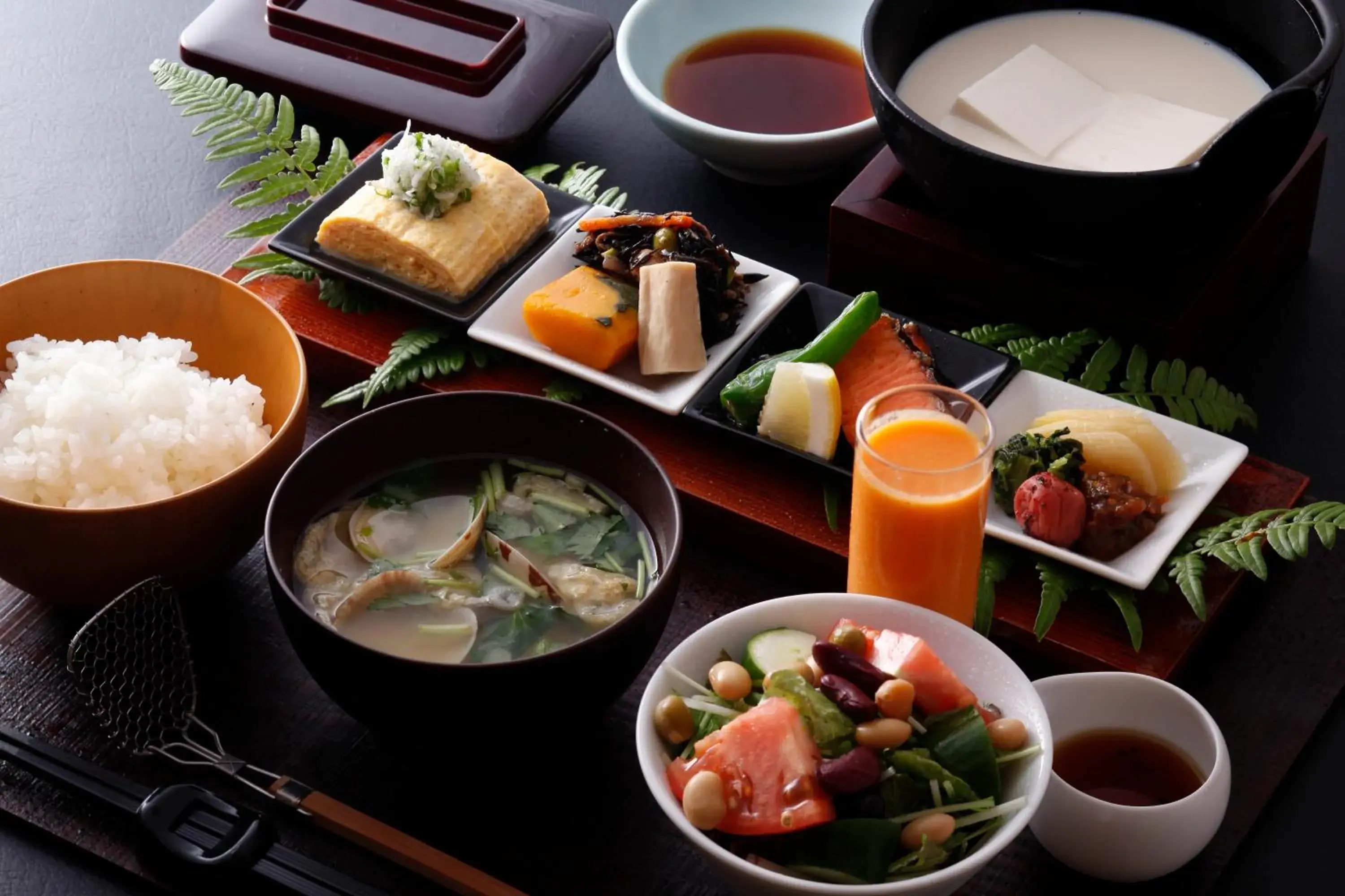 Food close-up, Breakfast in Arima Hot spring Ryokan Kotori