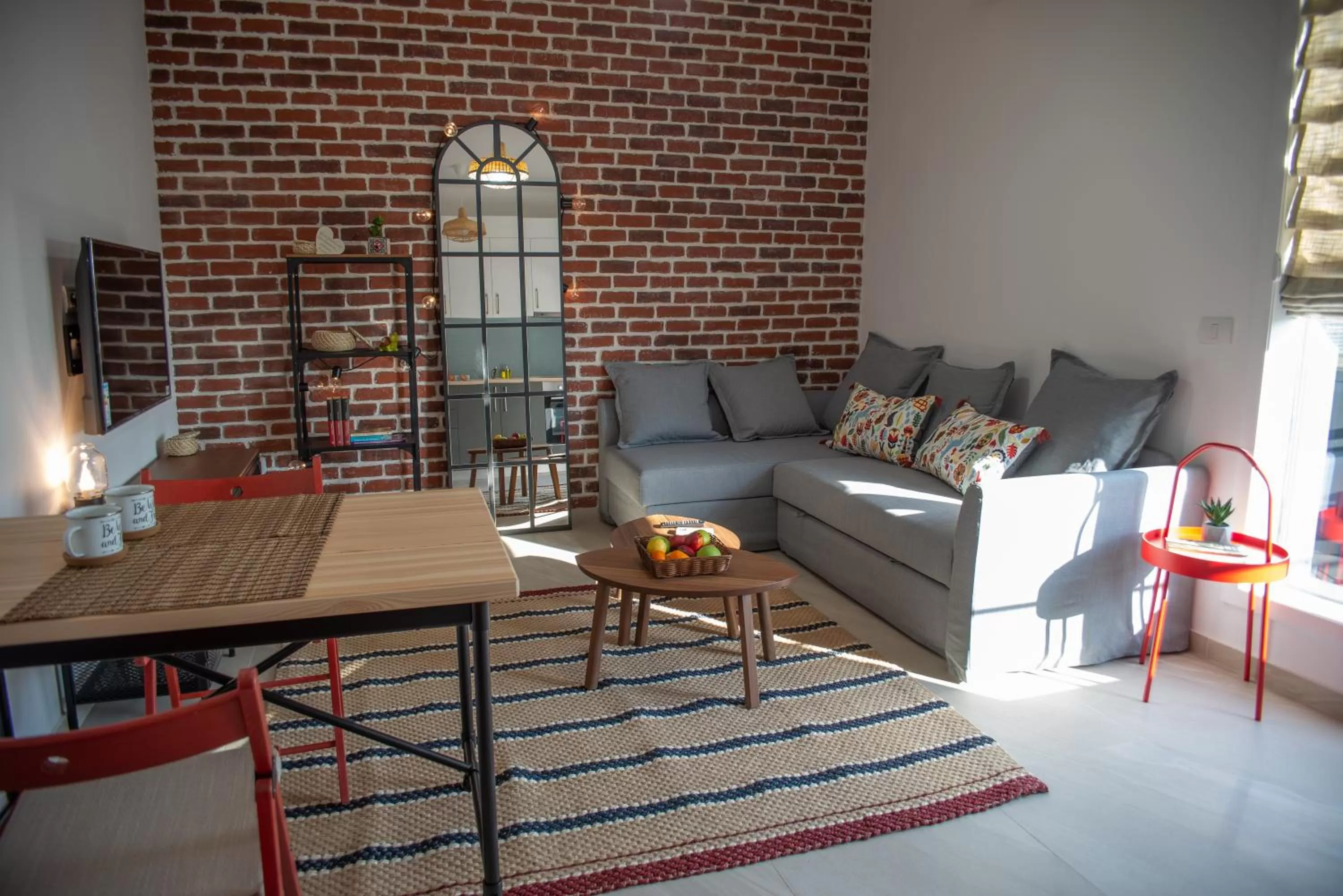 Living room, Seating Area in Steel Residence