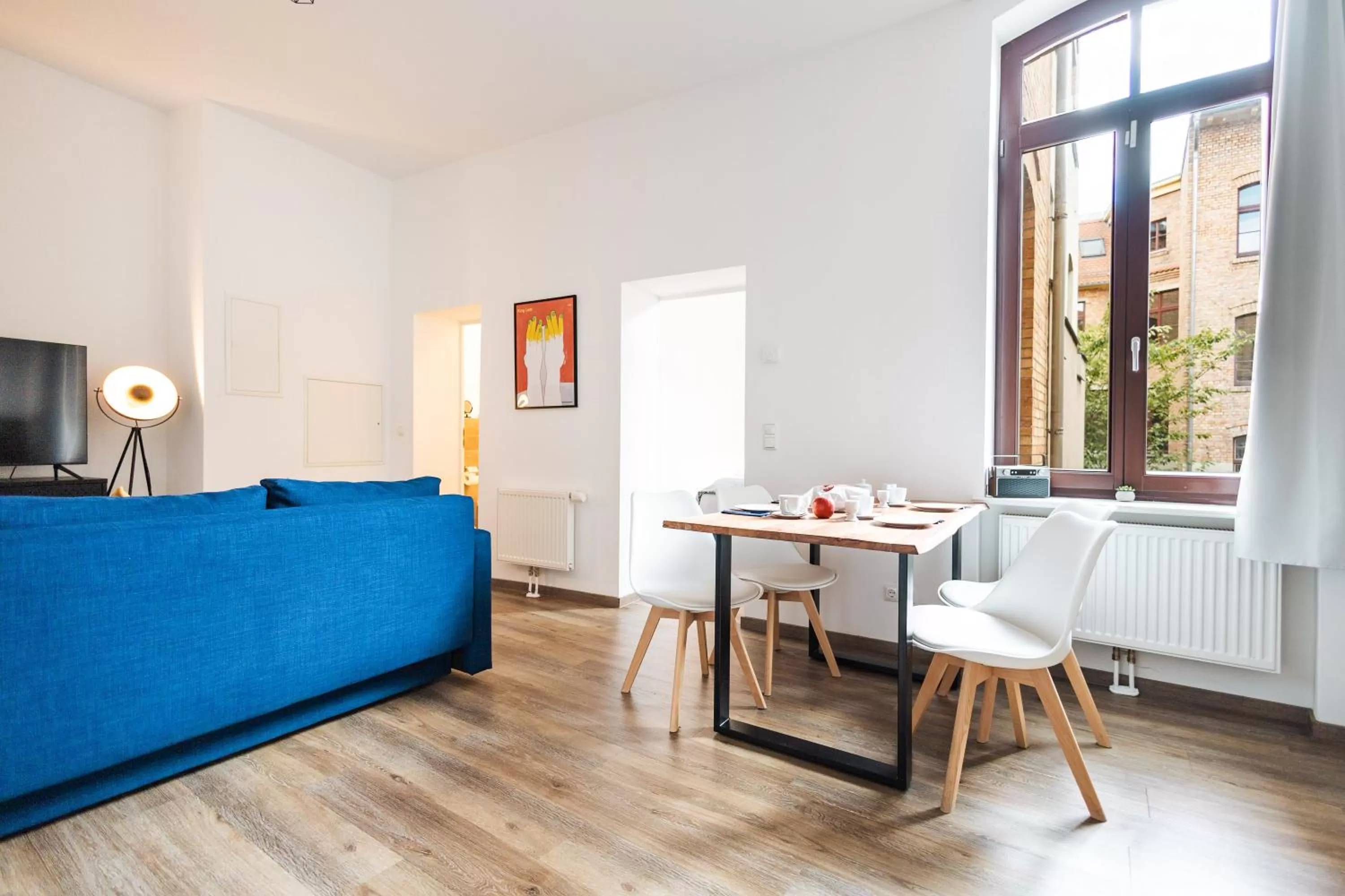 Living room in Apartments am Neuen Theater - Altstadt - Zentral - Küche - Wifi - Powered by Ko-Living