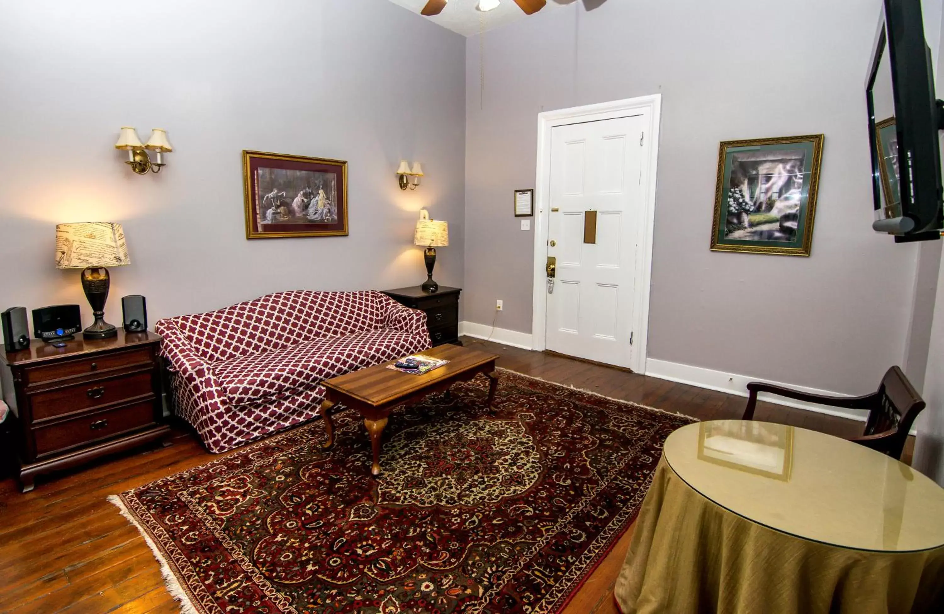 Seating Area in Rathbone Mansions New Orleans