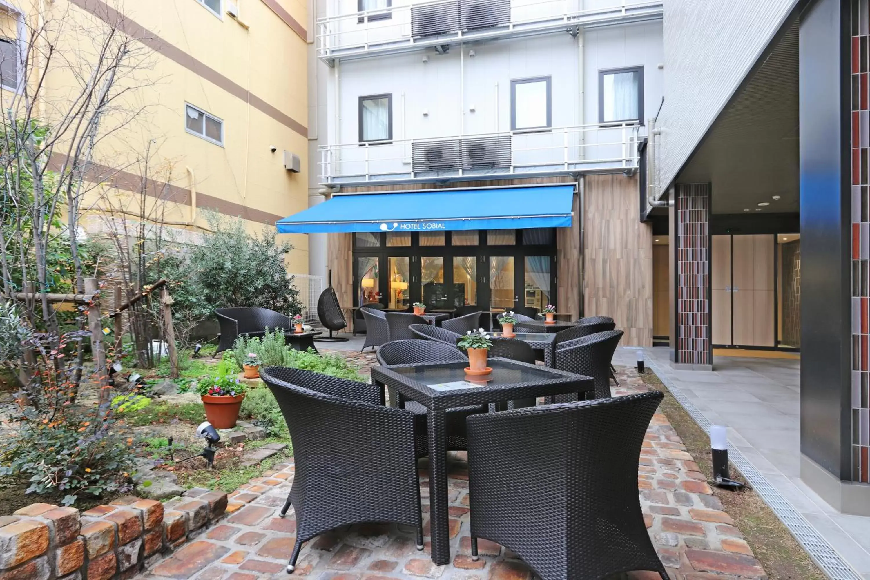 Patio in Hotel Sobial Osaka Dome