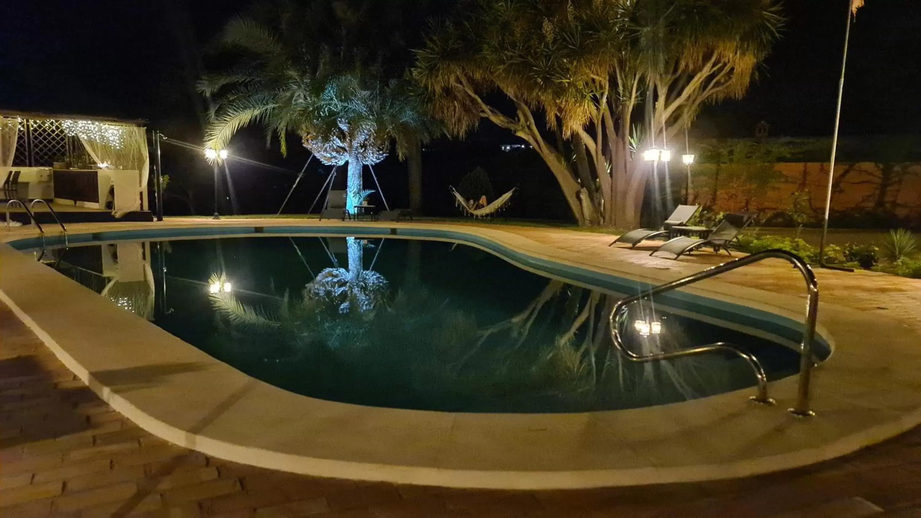 Night, Swimming Pool in Finca la Yuca