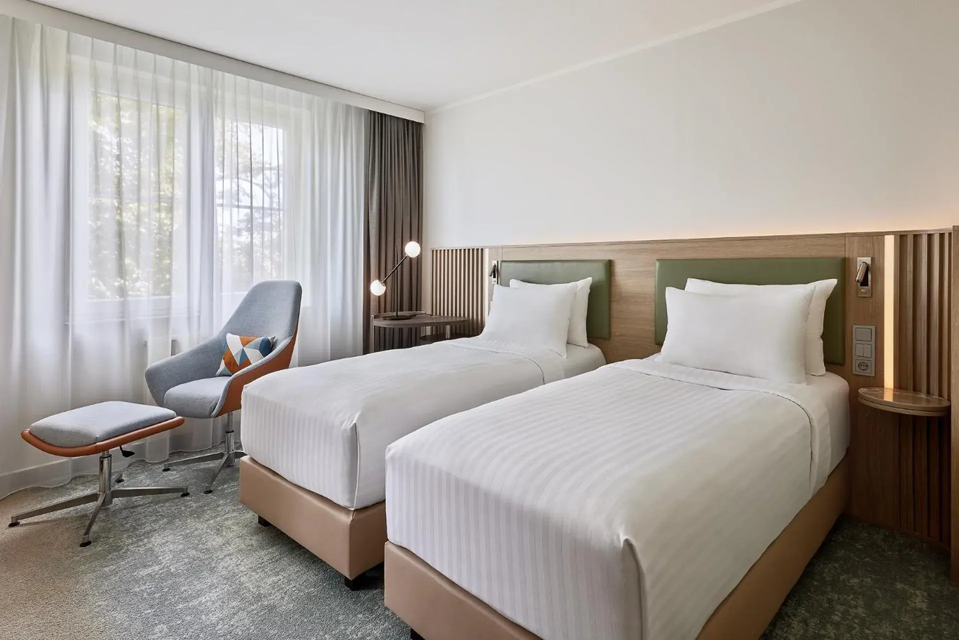 Bedroom, Bed in Courtyard by Marriott Dortmund