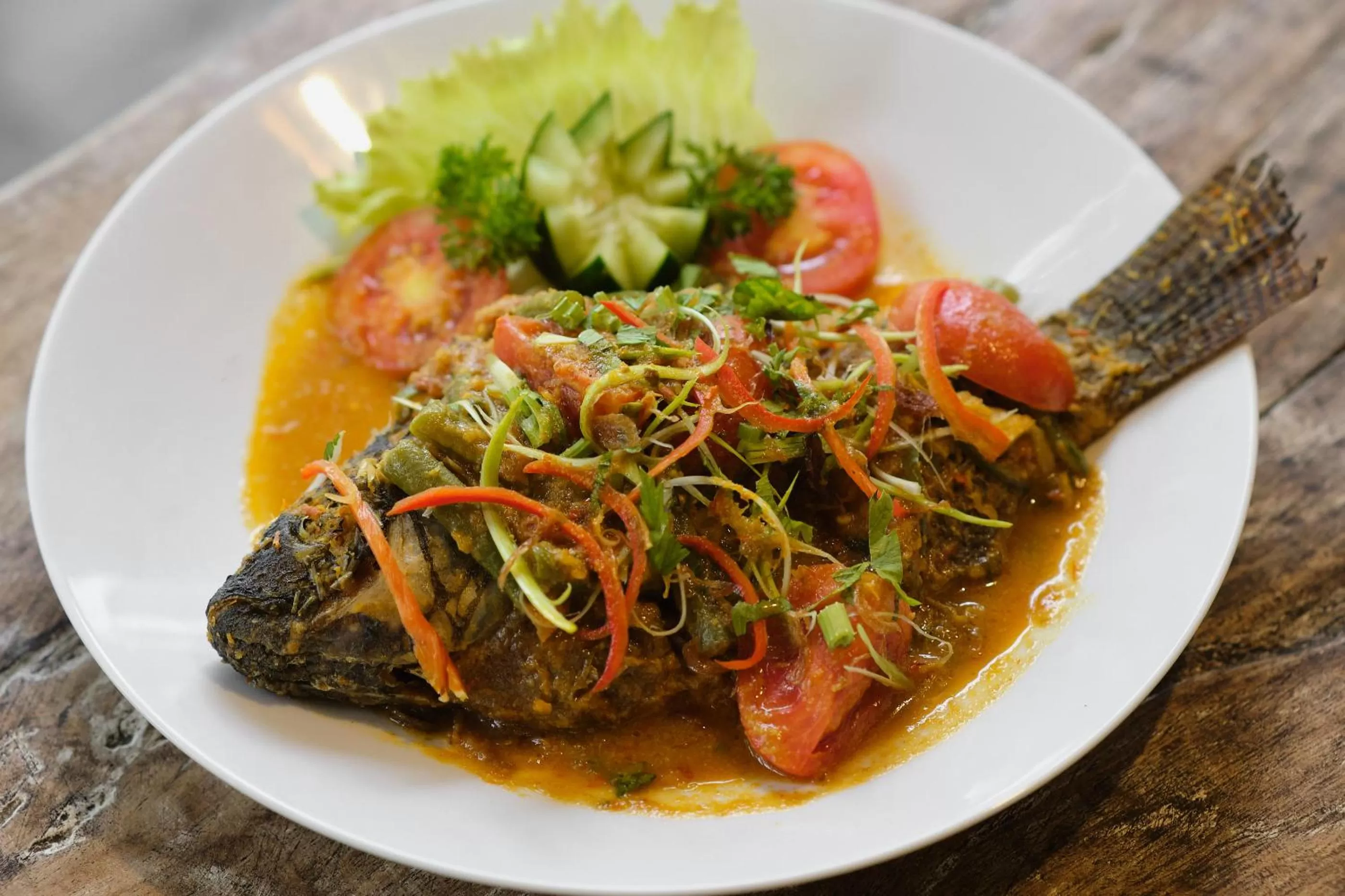 Lunch in Joglo Organik Guesthouse