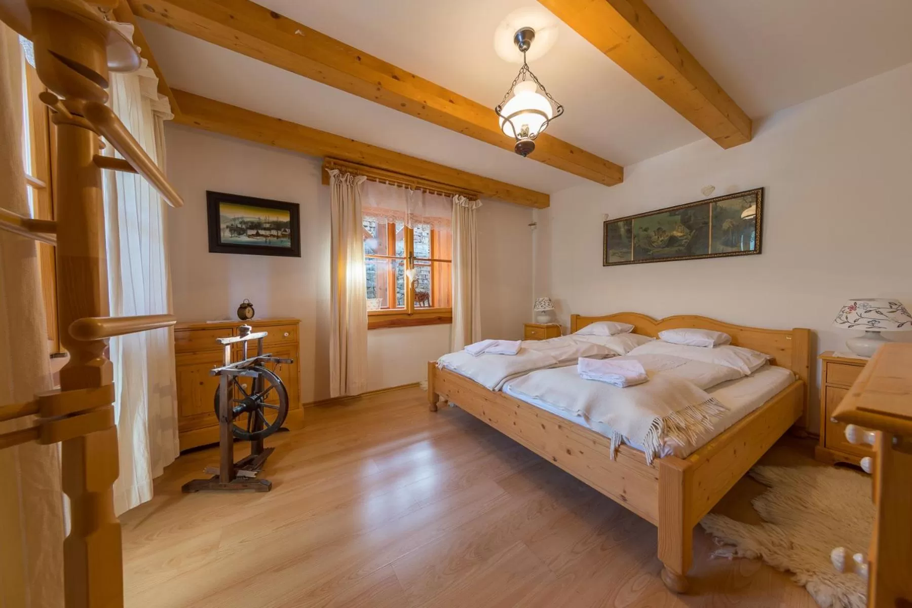 Bed in Valašské chalupy Resort