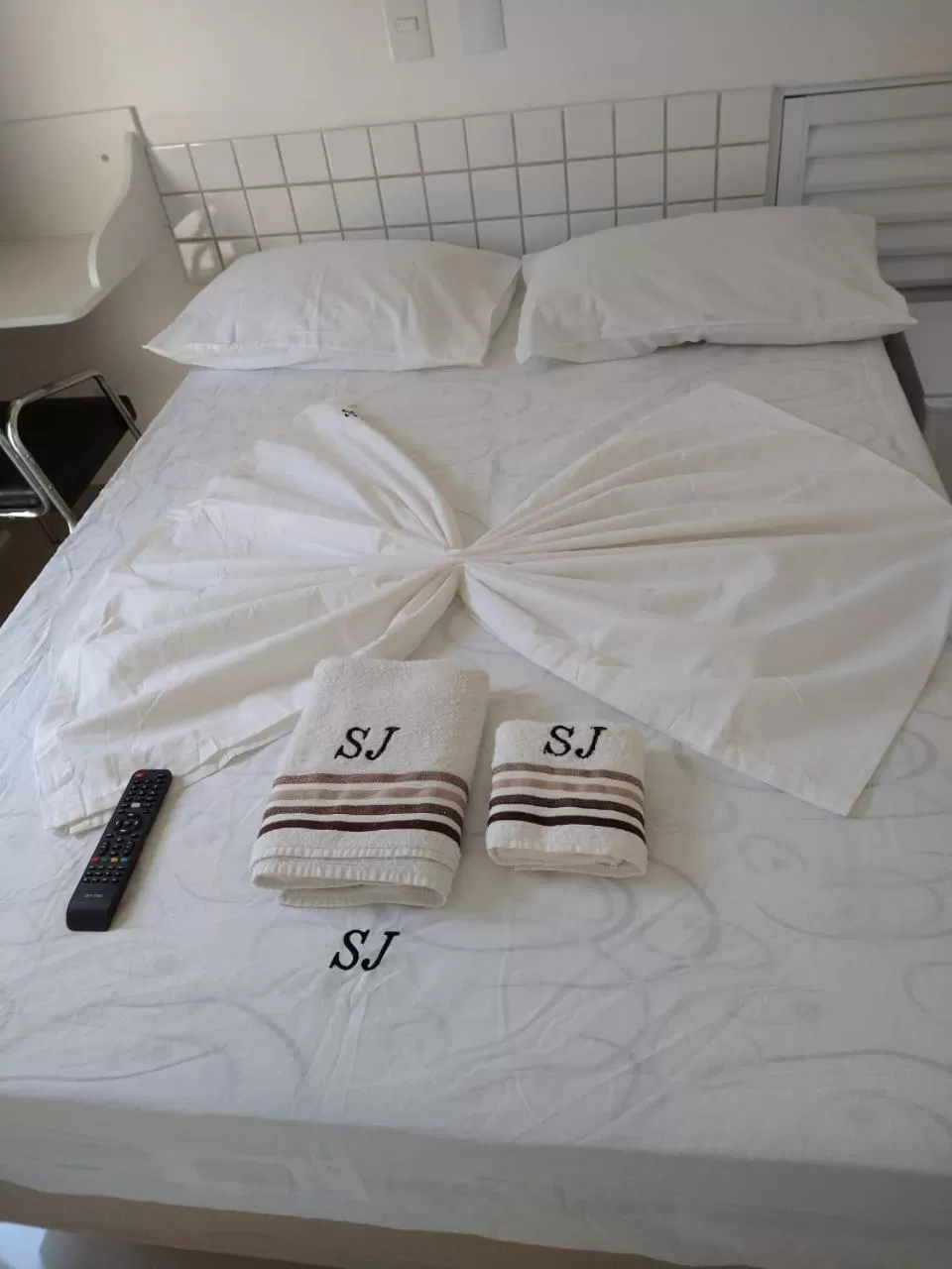 Bed in Hotel São João