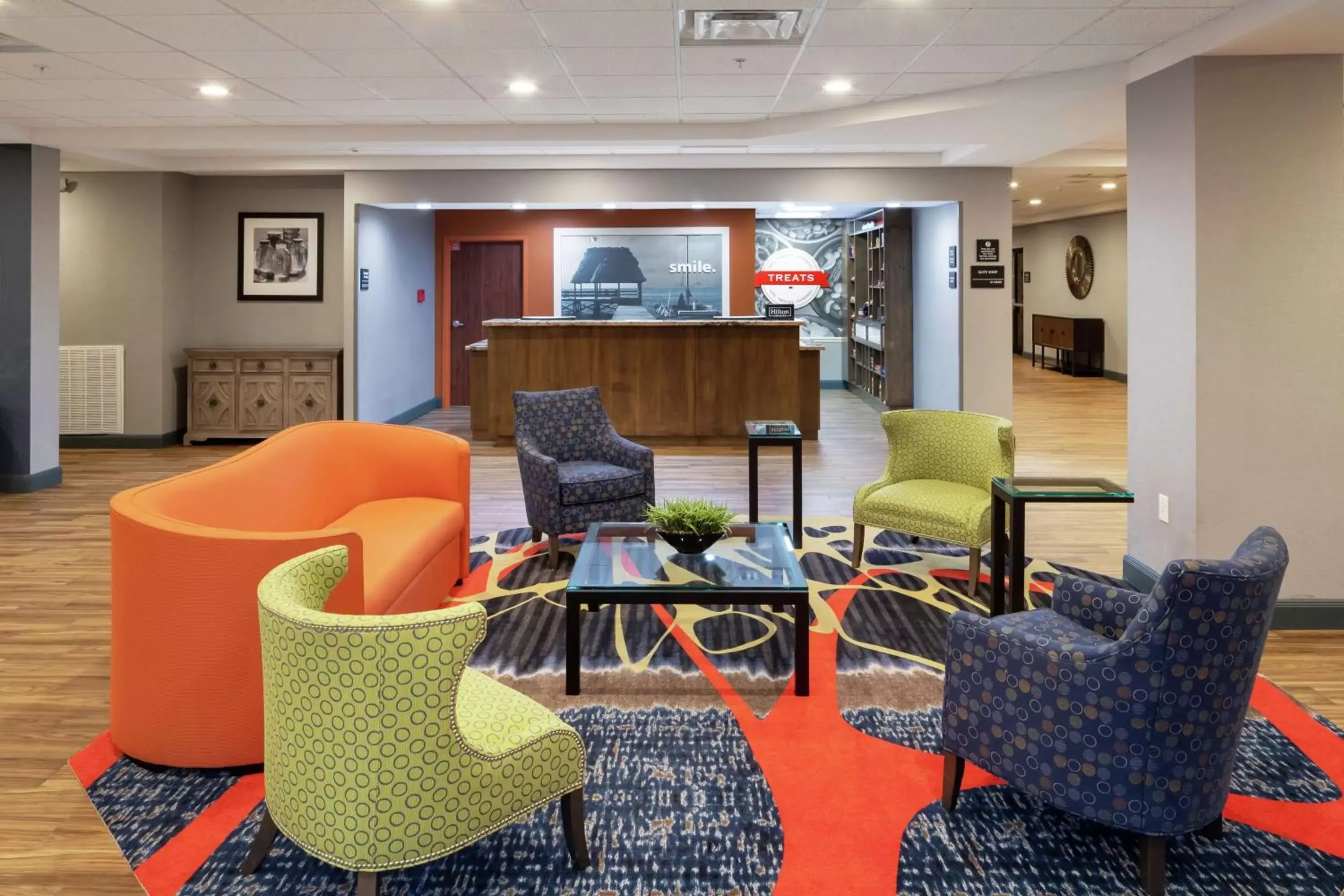 Dining area, Lobby/Reception in Hampton Inn Houston/Humble-Airport Area