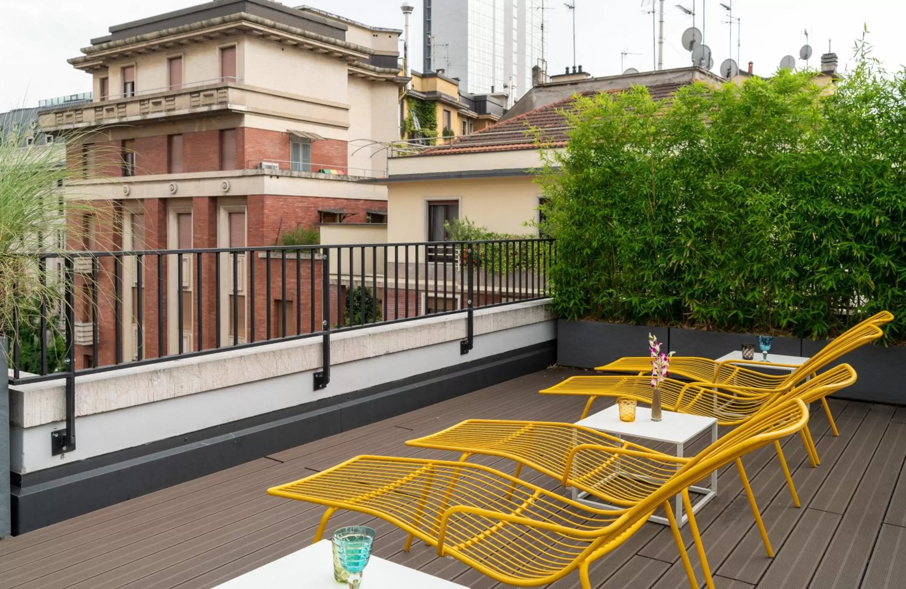 Balcony/Terrace in NYX Hotel Milan by Leonardo Hotels