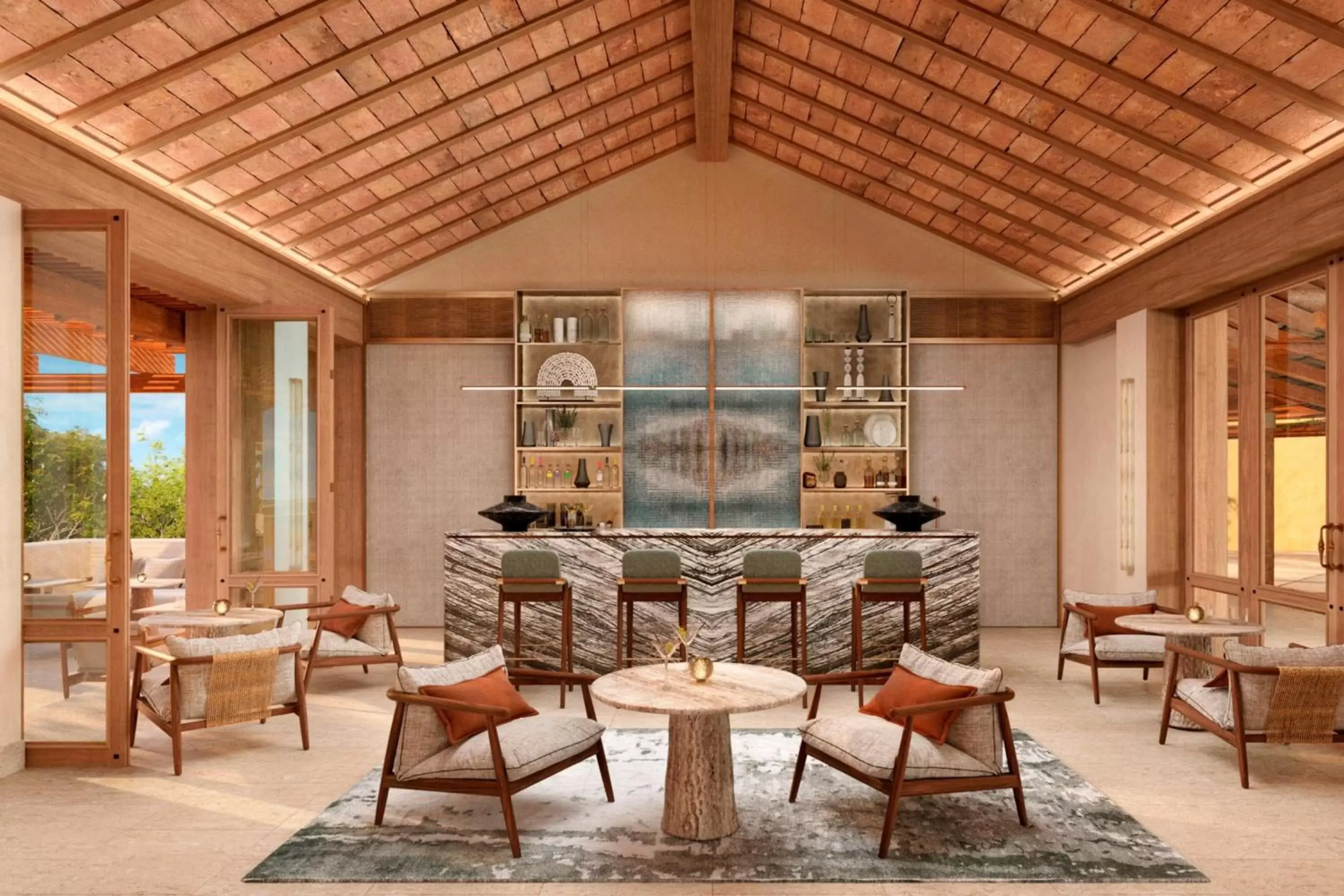 Lobby or reception, Restaurant/Places to Eat in The St. Regis Punta Mita Resort