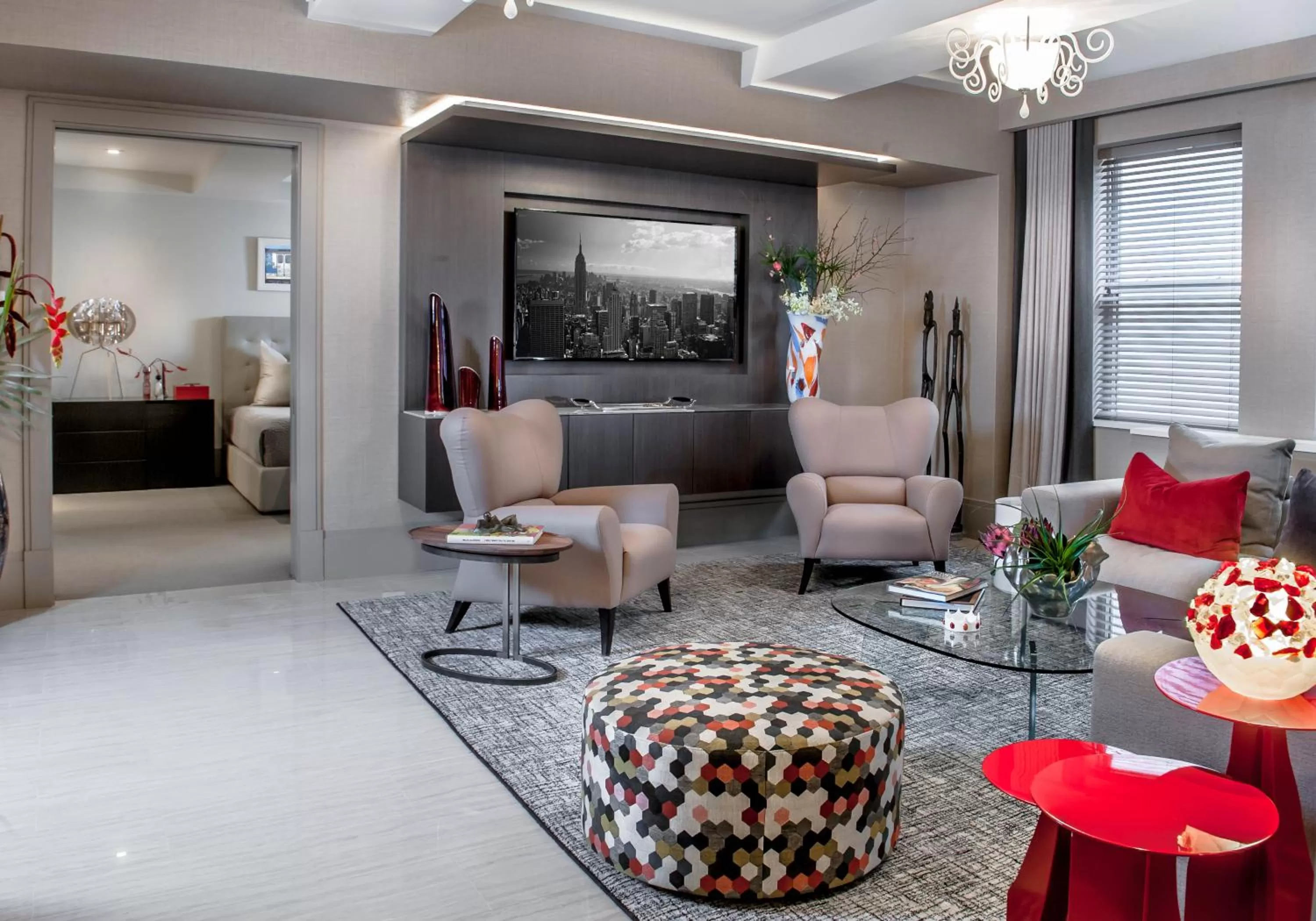 Living room in Lombardy Hotel