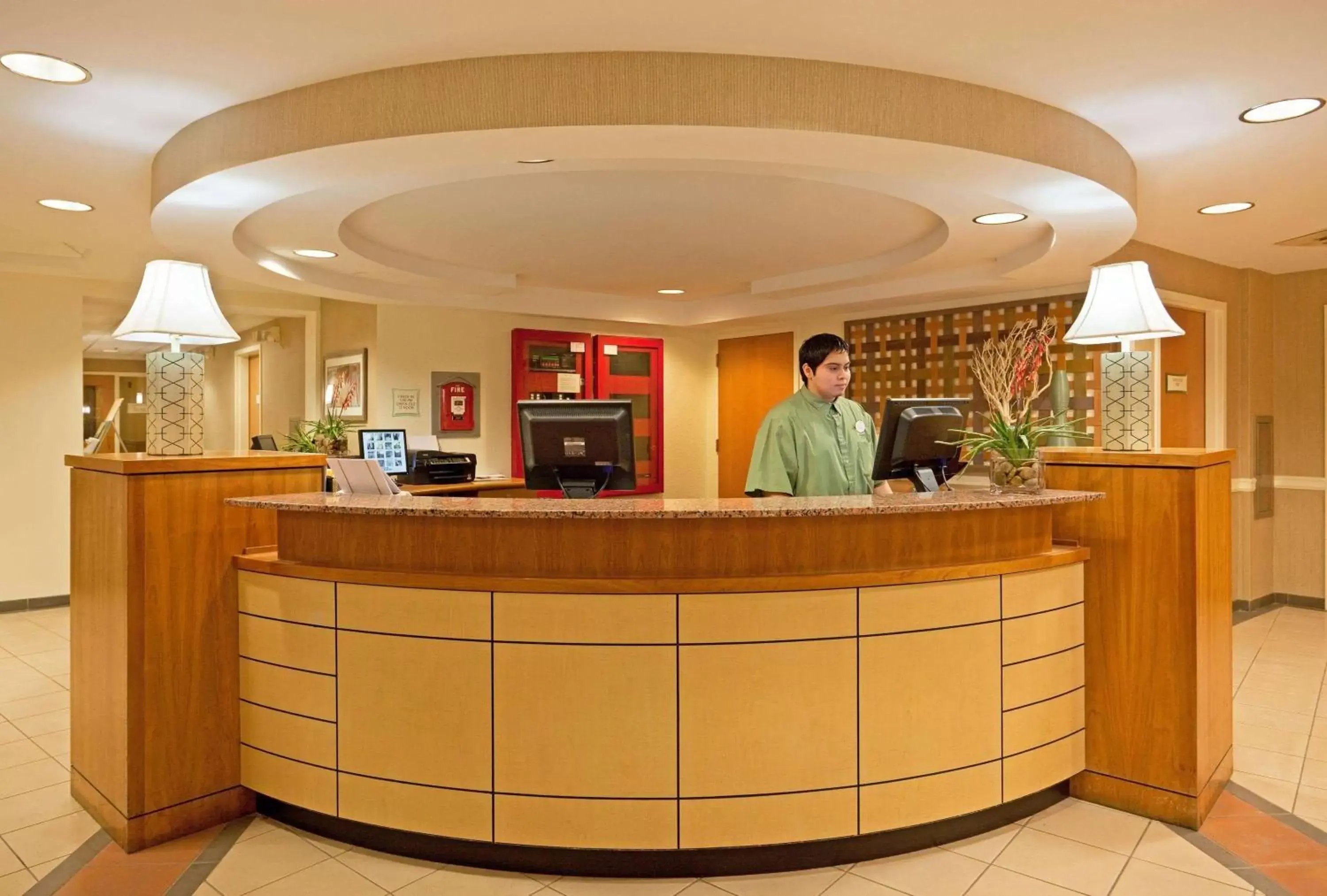 Lobby or reception in La Quinta by Wyndham Boston Somerville Lobby or reception in La Quinta by Wyndham Boston Somerville