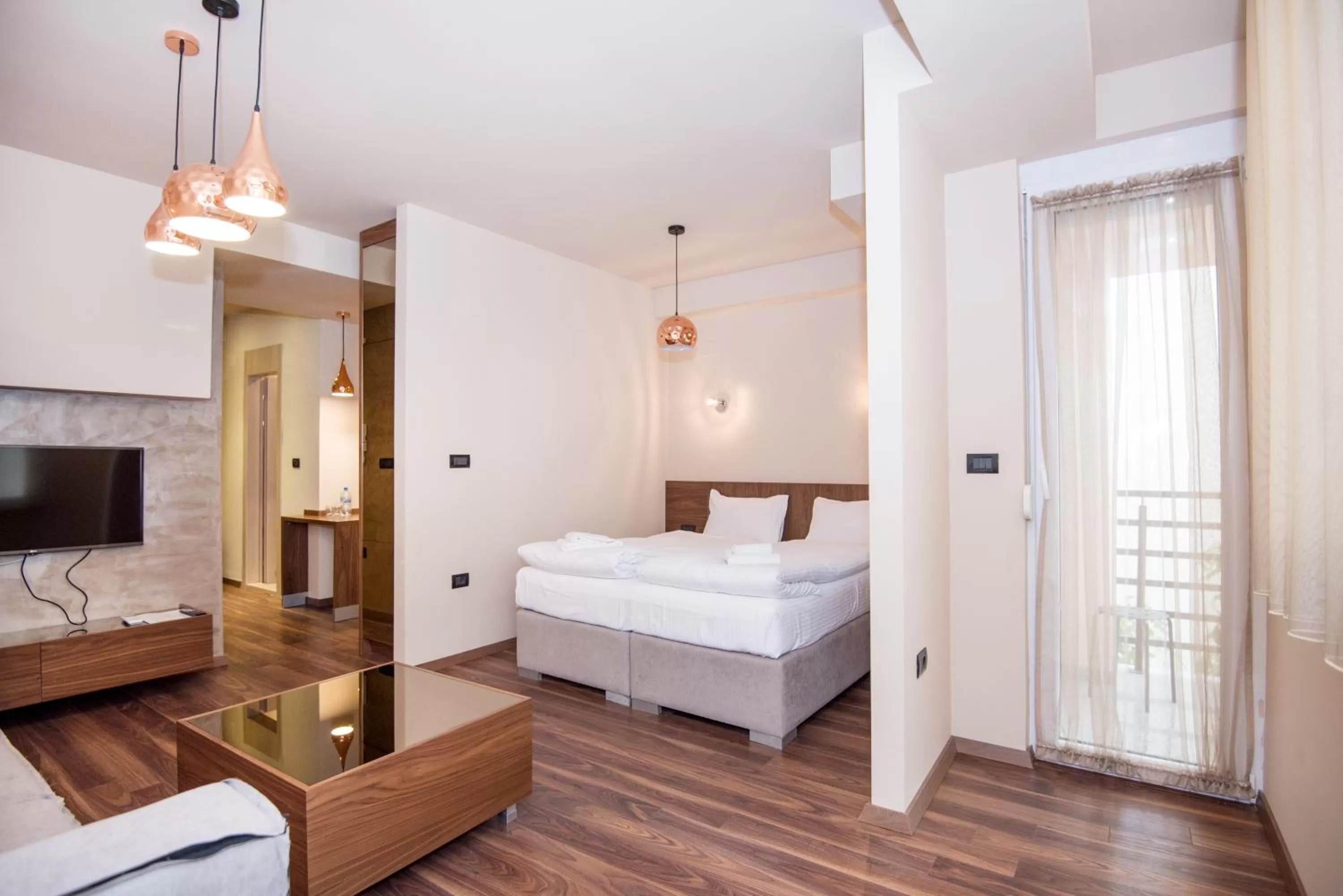 Seating area, Bed in Hotel Vlaho