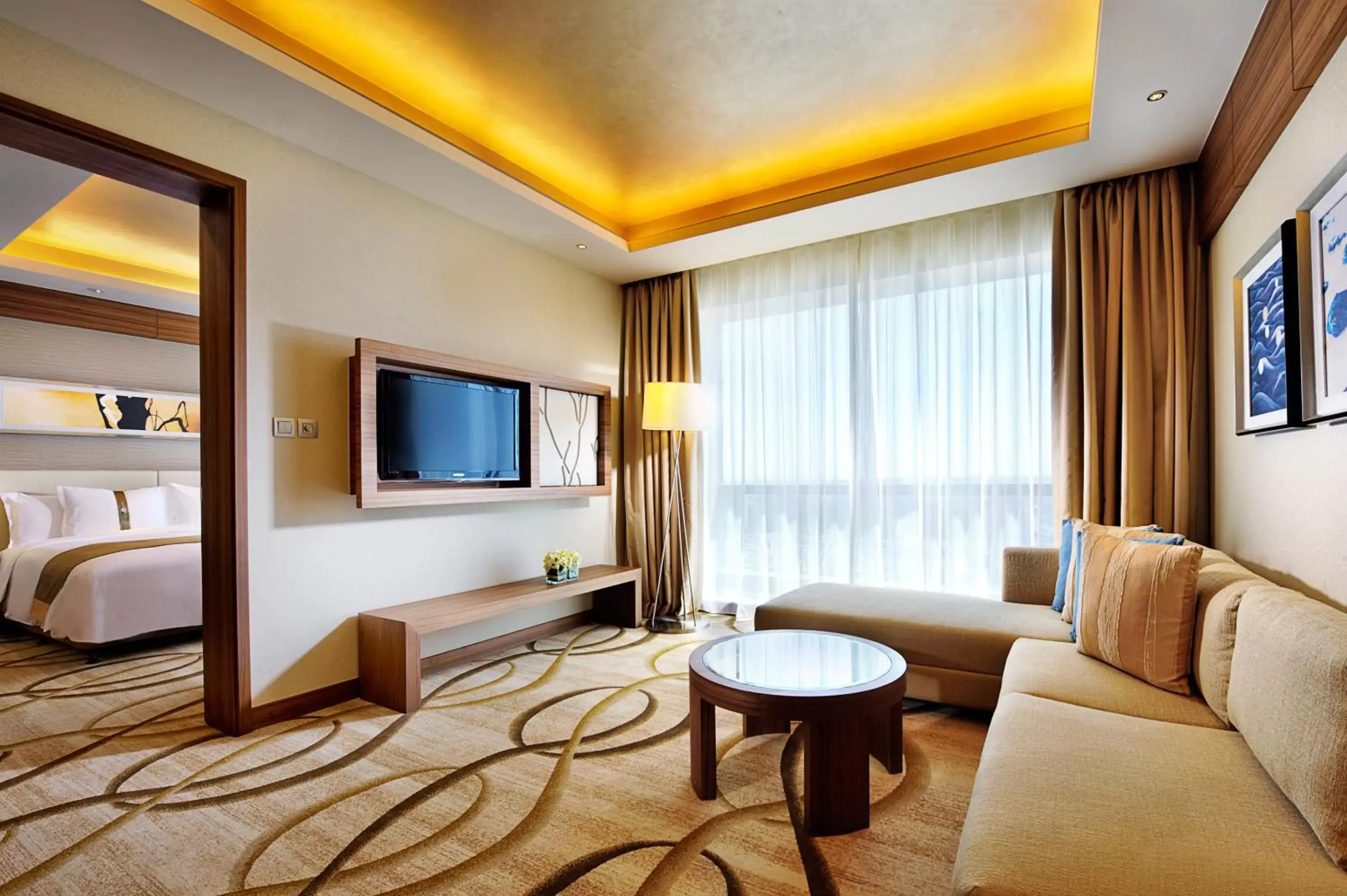 TV and multimedia, Seating Area in Holiday Inn Shanghai Pudong Kangqiao, an IHG Hotel