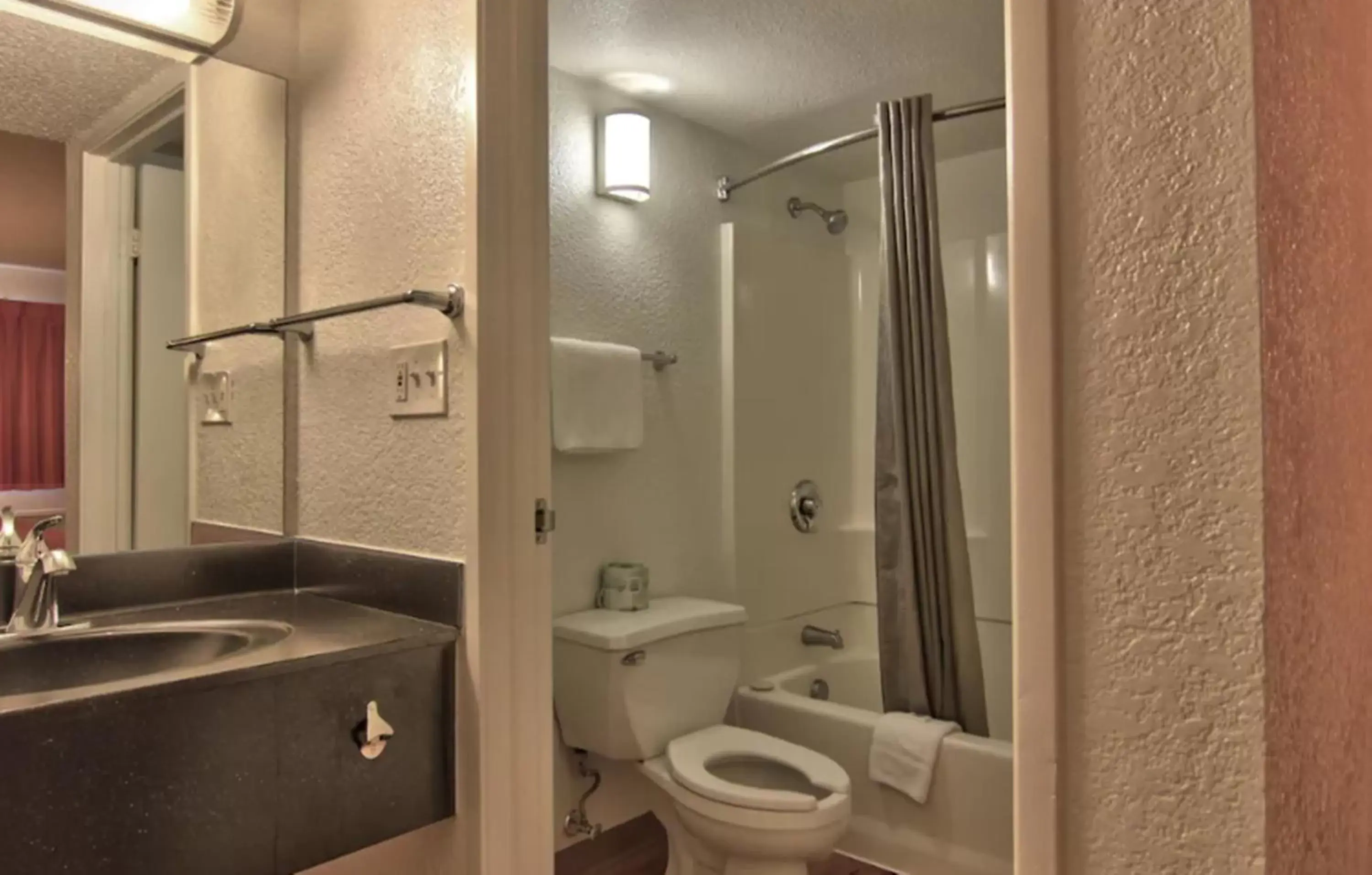 Bathroom in Motel 6-Sacramento, CA - Old Sacramento North