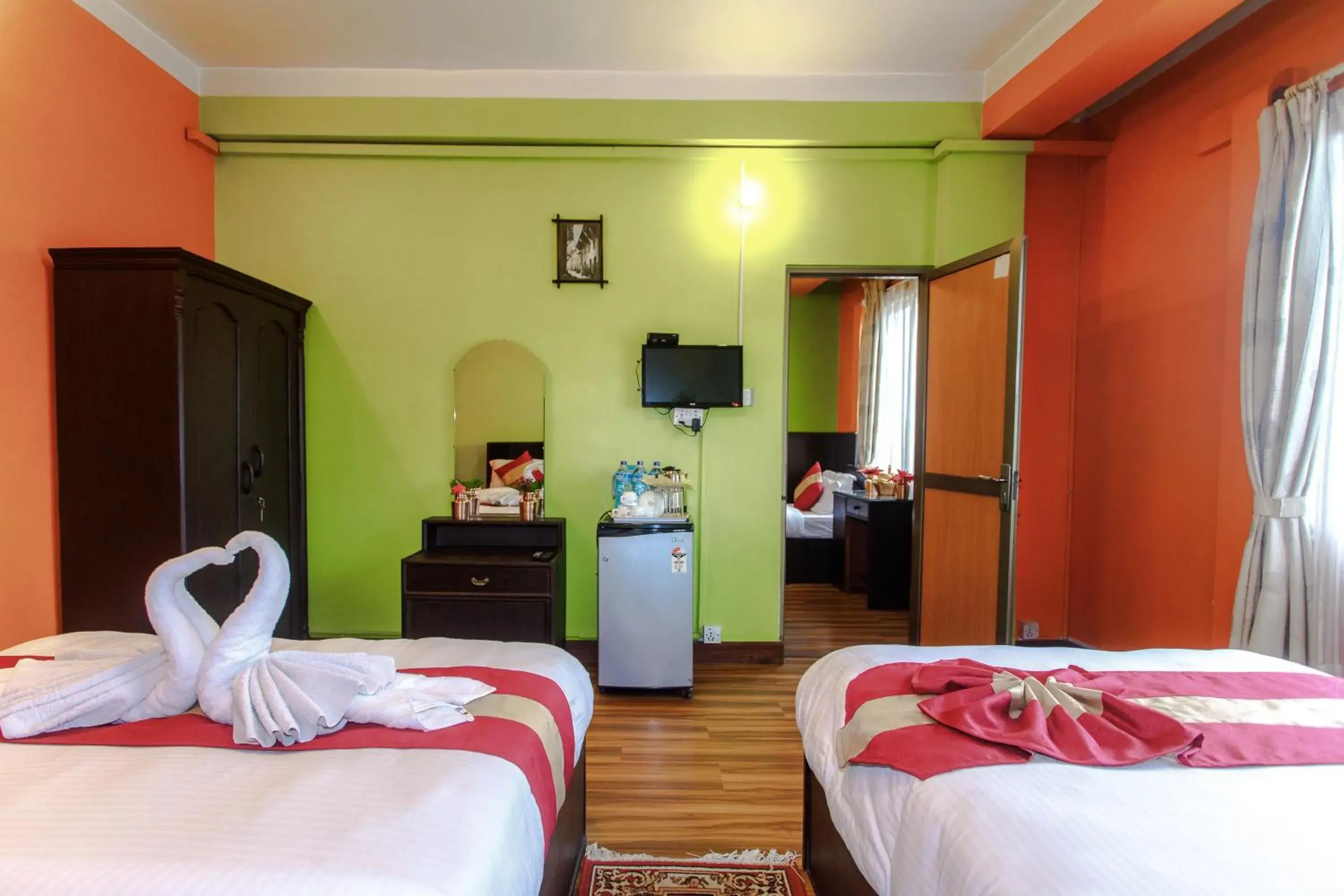 Photo of the whole room, Bed in Hotel Nepalaya