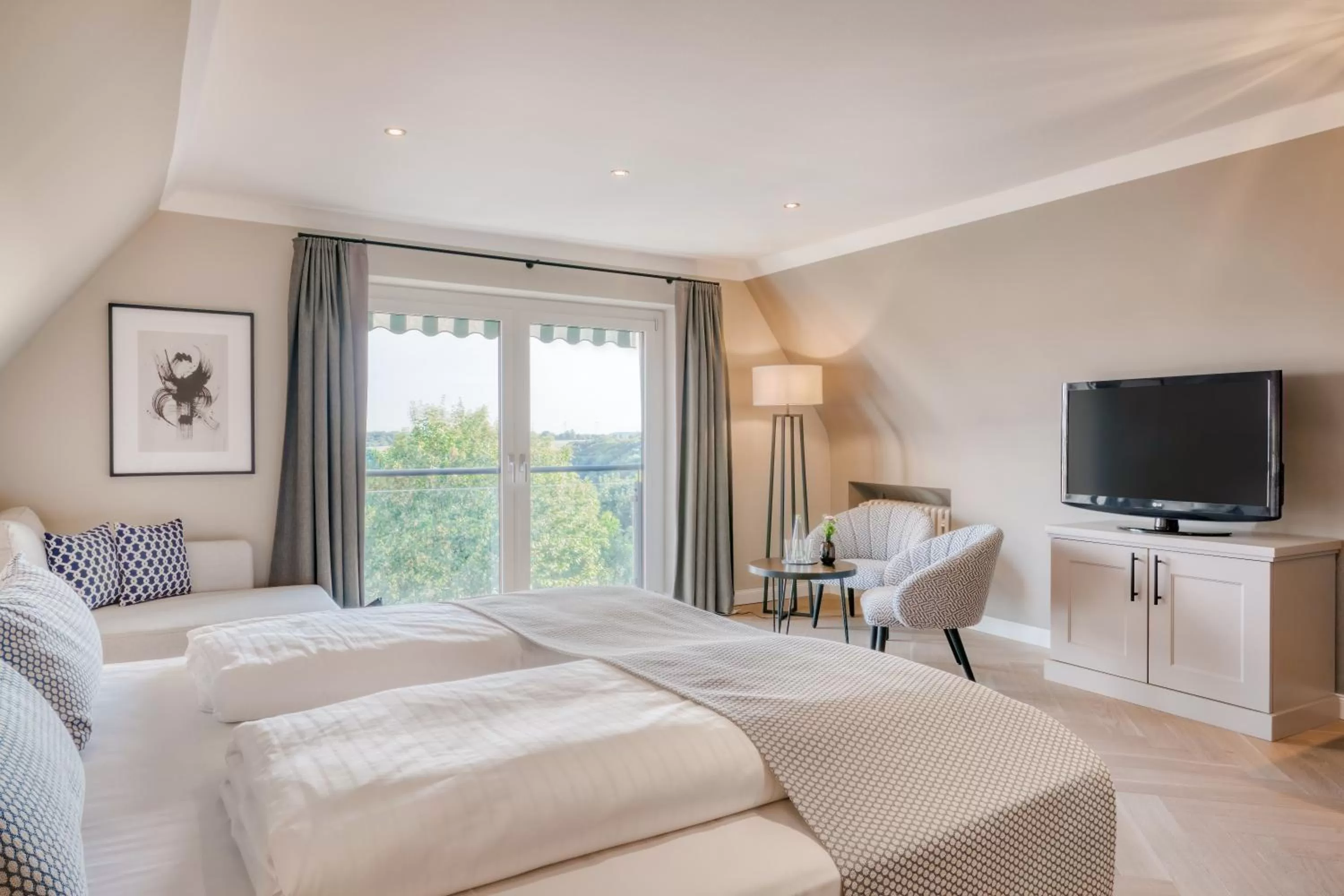 Bed in Hotel Eisenhut