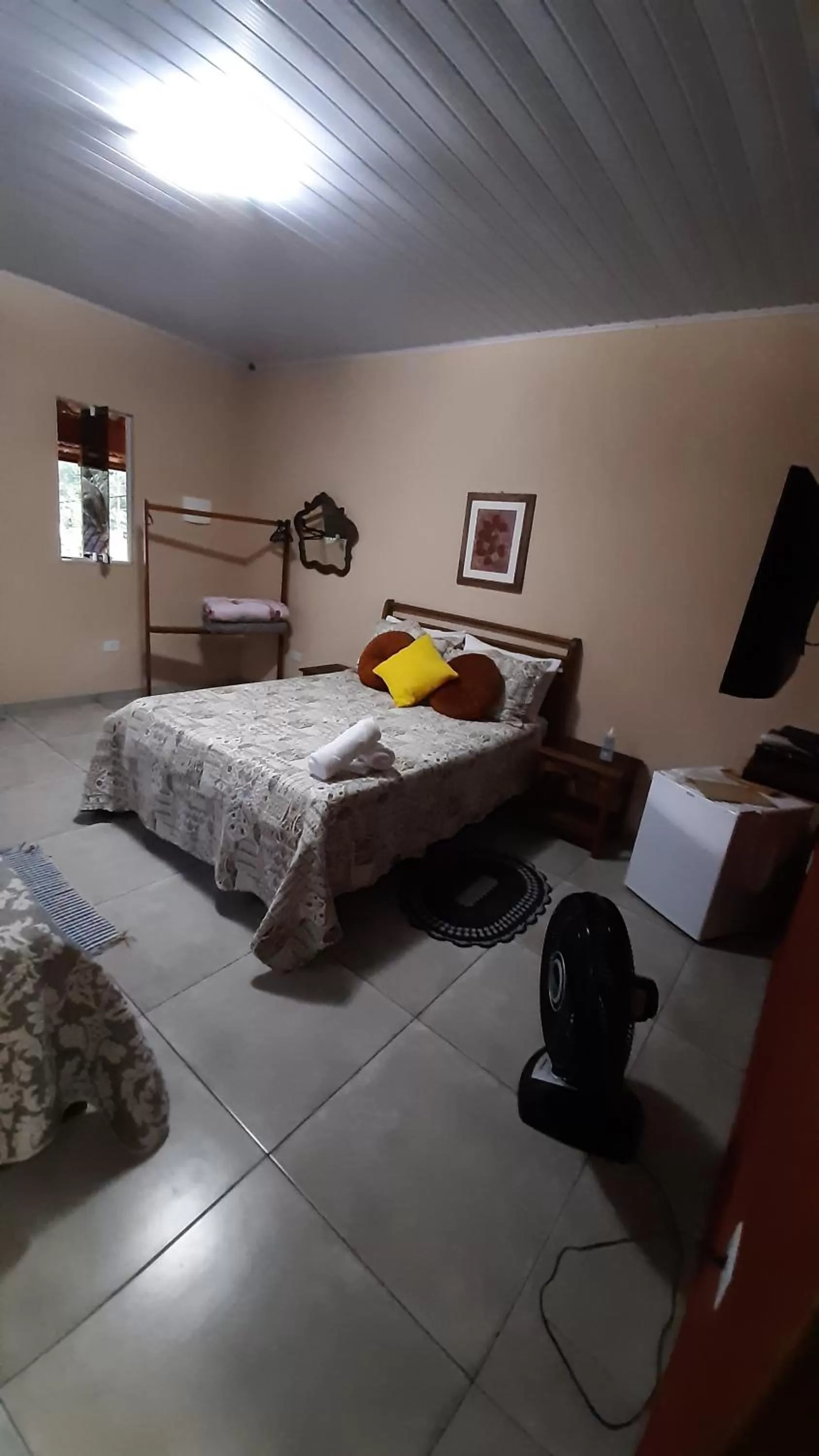 Bed in Pousada Recanto da Lu