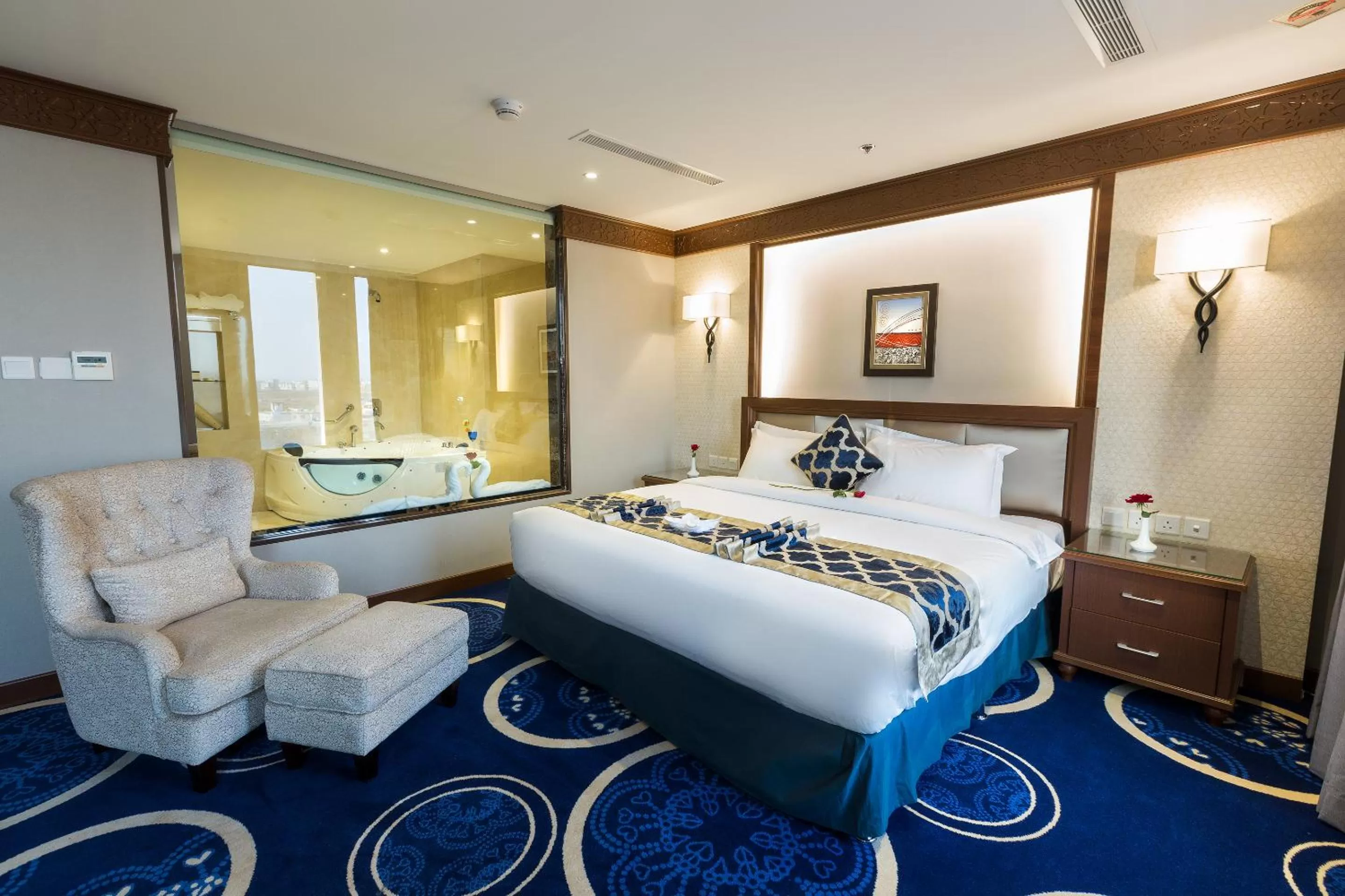 Bed in Swiss In Tabuk Hotel