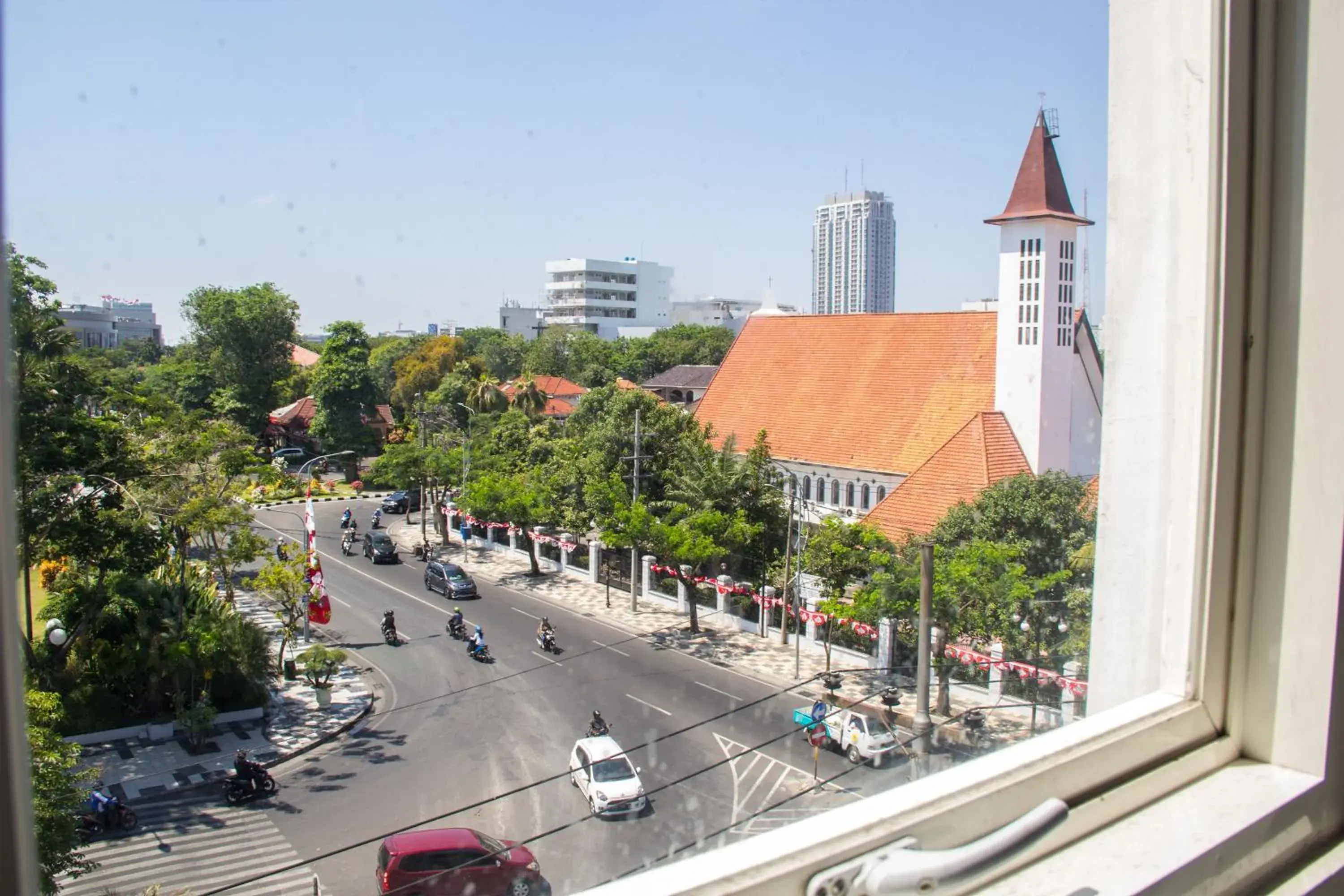 City view in Cleo Walikota Surabaya Hotel