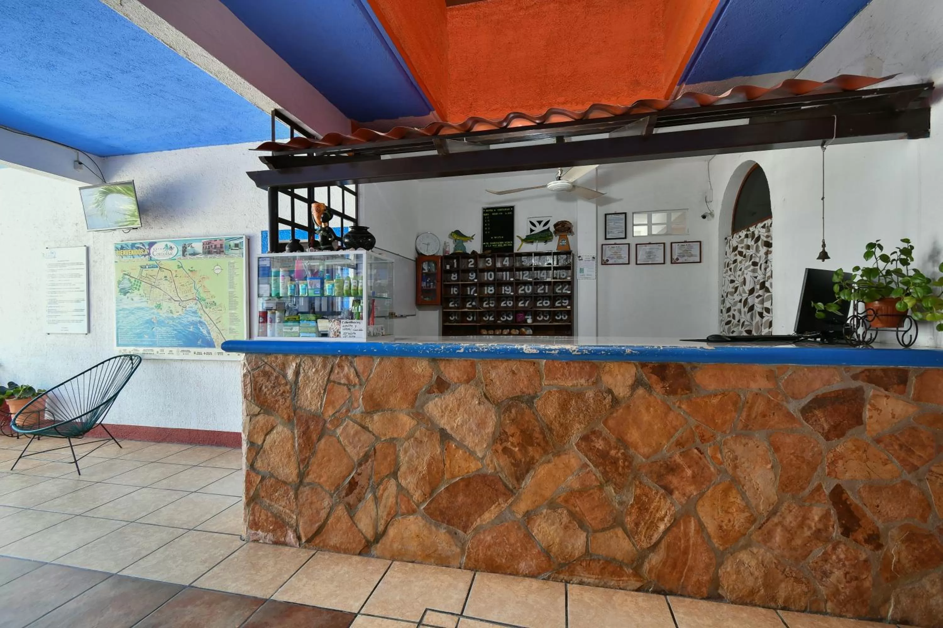 Lobby or reception in Hotel Costamar, Puerto Escondido