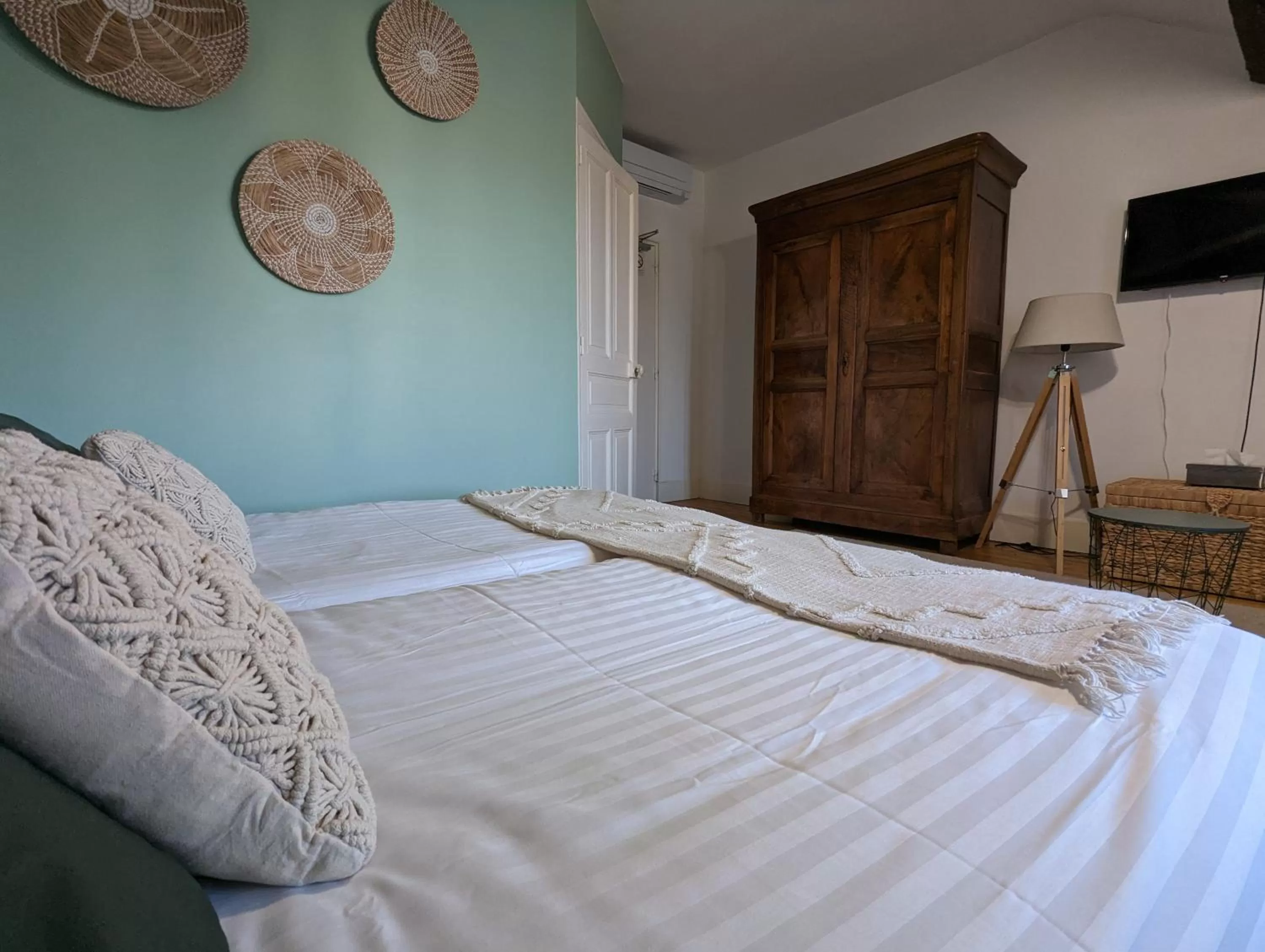 Photo of the whole room, Bed in Logis Hotel La Tourelle du Beffroi