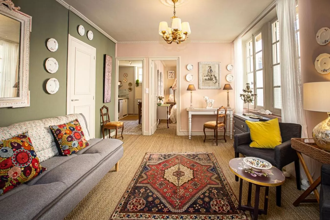Living room, Seating Area in Carcassonne Bed and Breakfast du Palais
