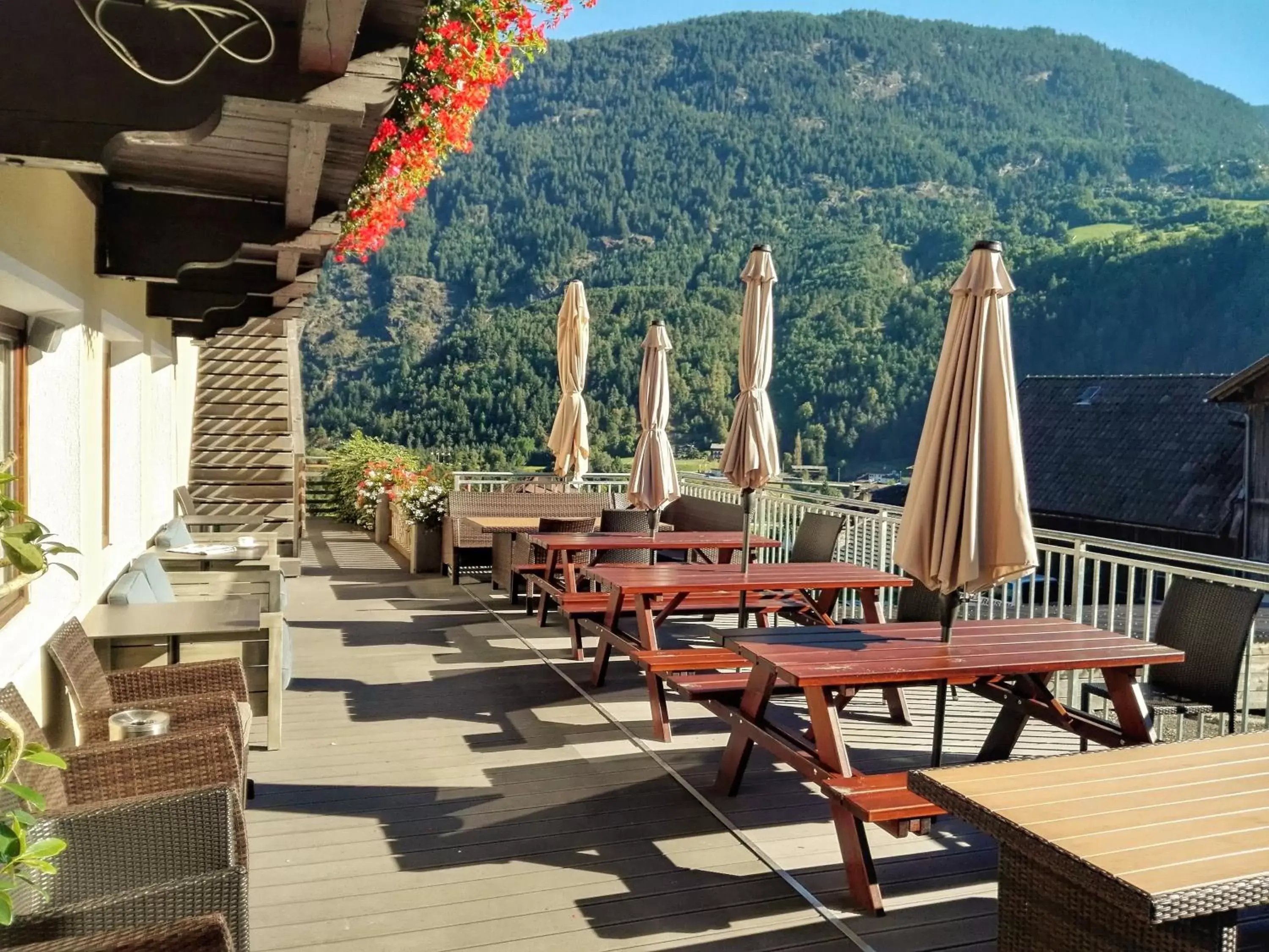 Balcony/Terrace, Restaurant/Places to Eat in Gasthof Hotel Post