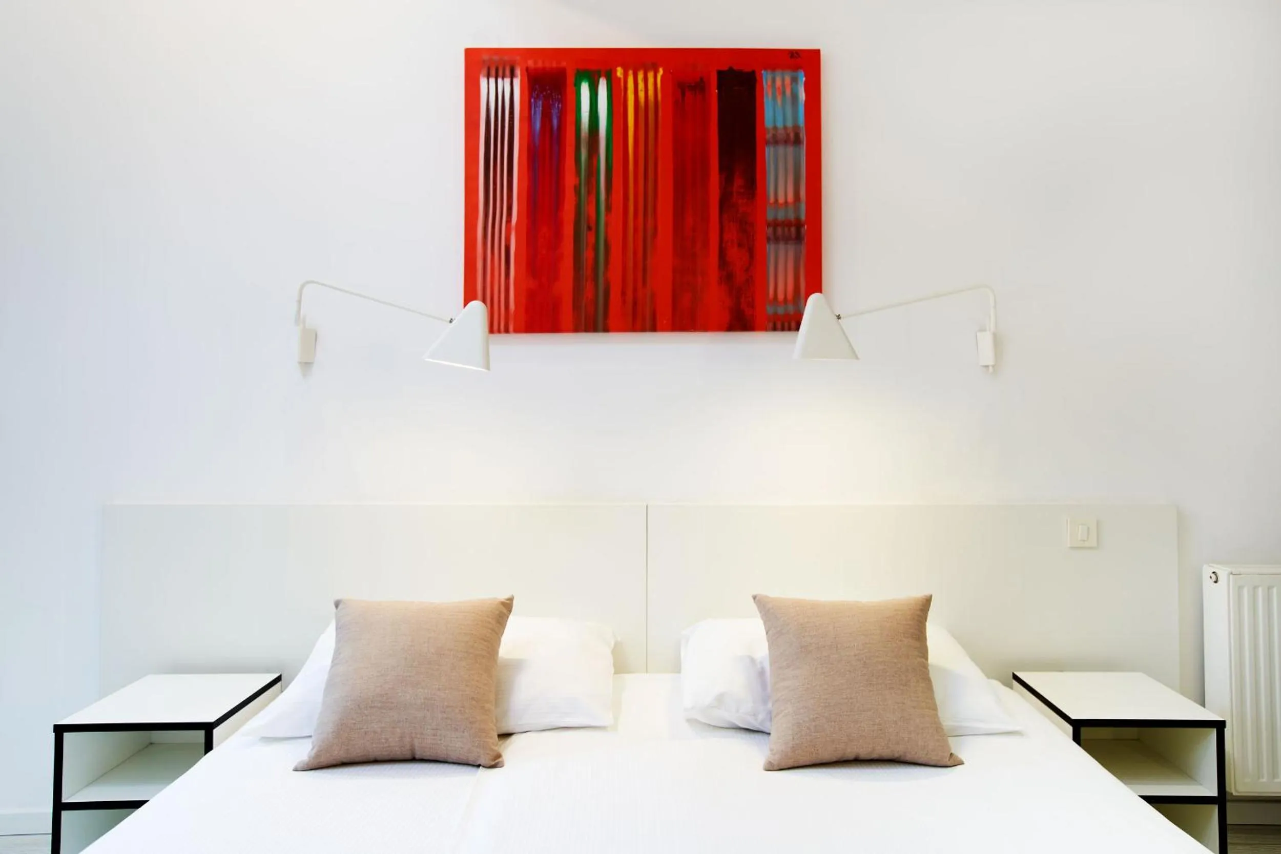 Bed in Art Hotel Like