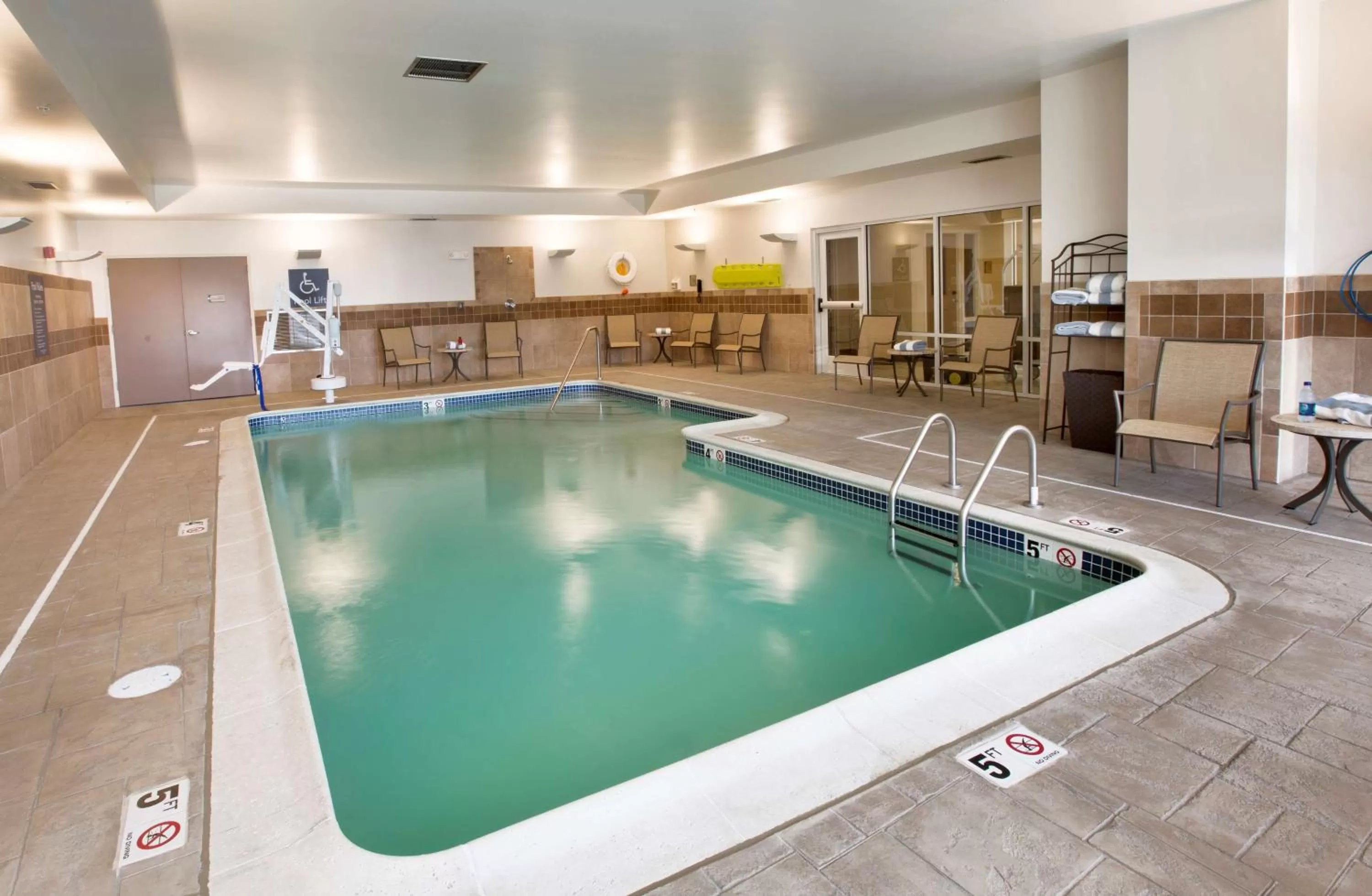 Pool view in Homewood Suites by Hilton Newport-Middletown