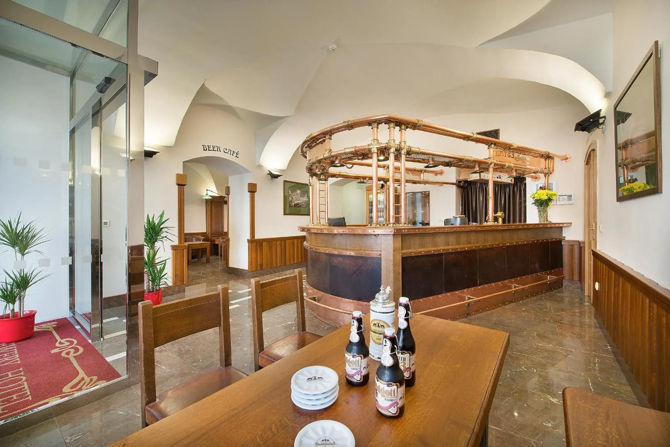 Lobby or reception, Lounge/Bar in U Medvidku-Brewery Hotel