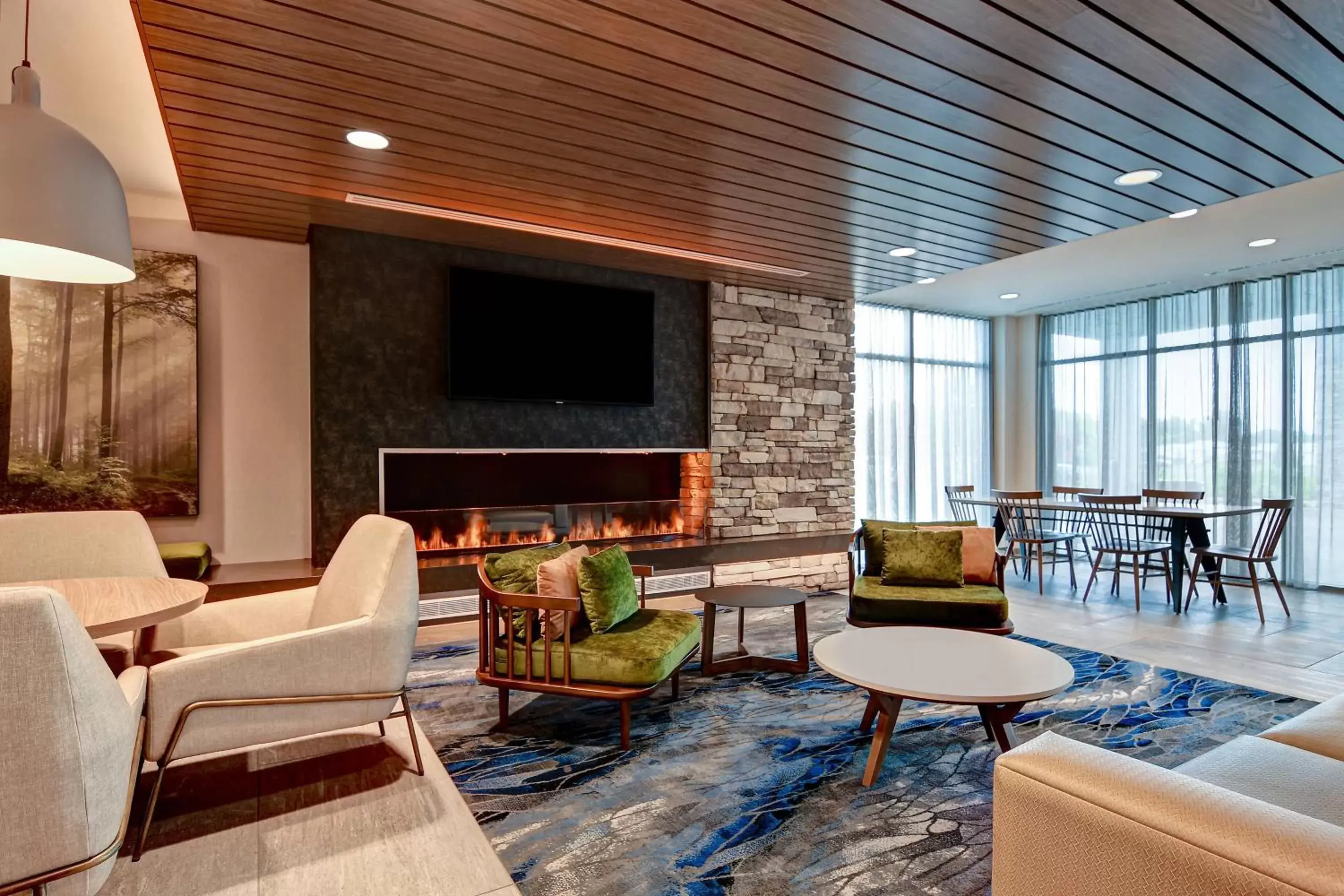 Lobby or reception, Lounge/Bar in Fairfield Inn & Suites by Marriott Selinsgrove