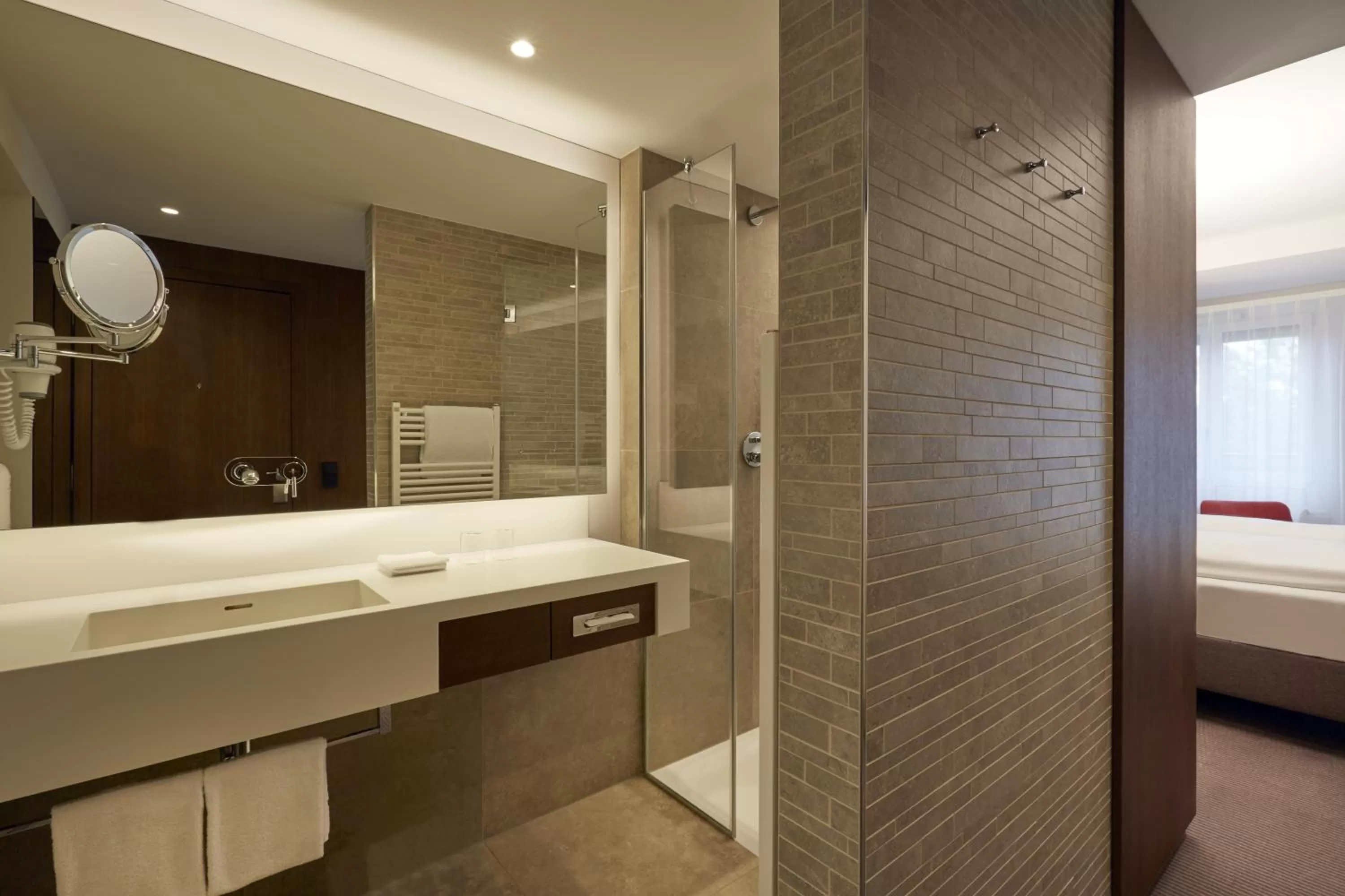 Bathroom, Bed in HYPERION Hotel Berlin