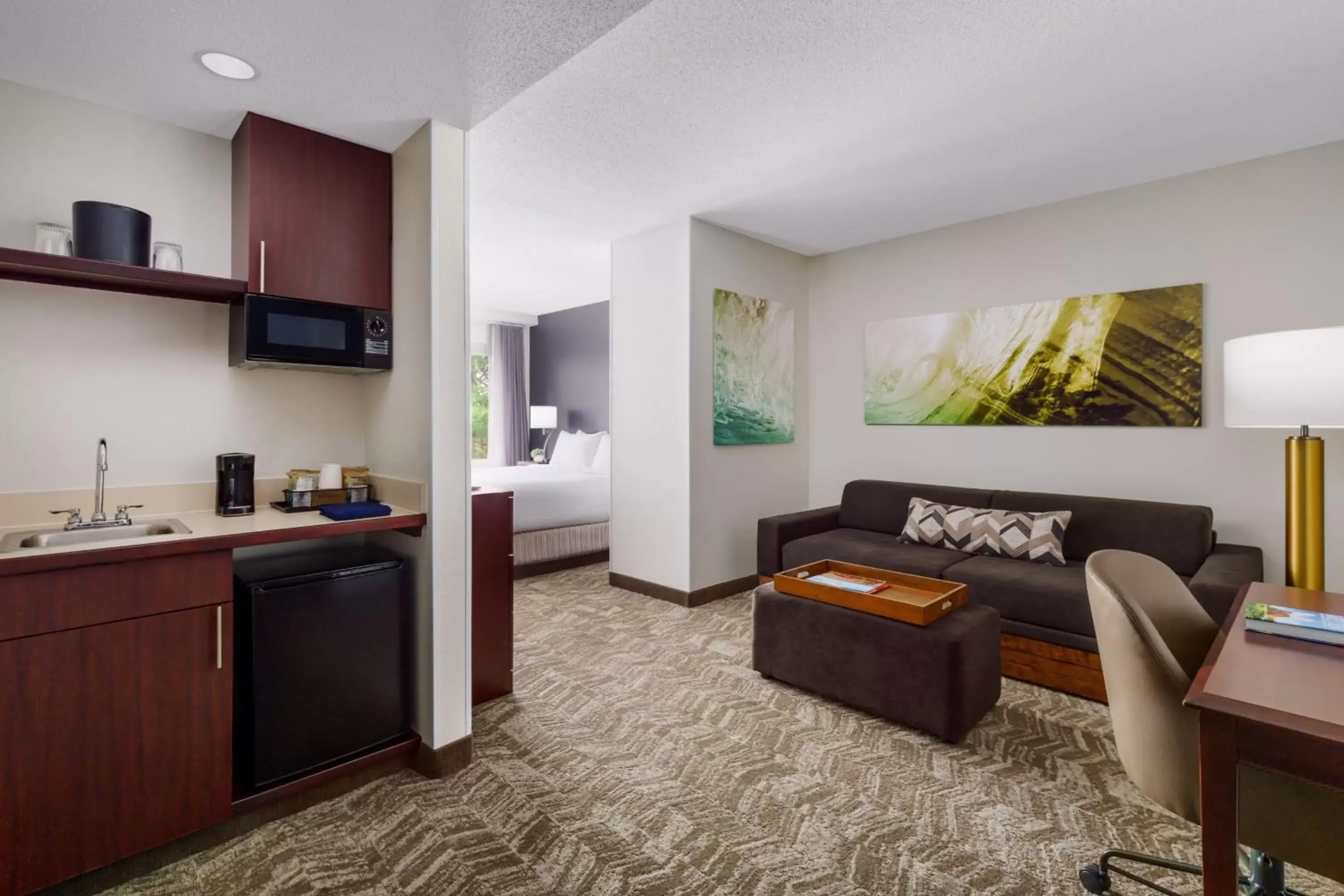 Bedroom, Seating Area in SpringHill Suites Manchester-Boston Regional Airport