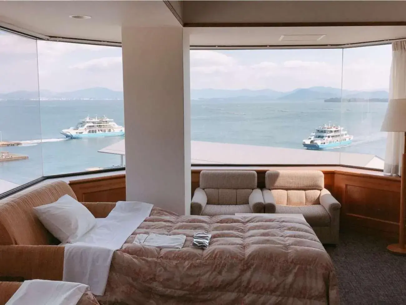 Photo of the whole room, Sea View in Miyajima Coral Hotel