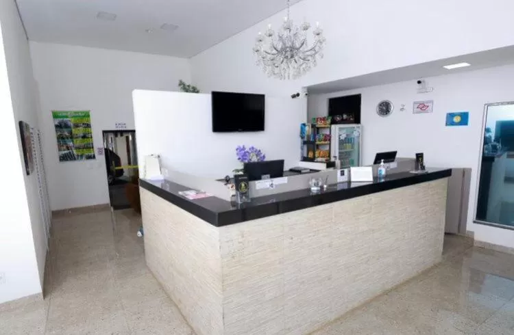 Lobby or reception in Hotel Portela II - Av Principal e a 500m do Thermas dos Laranjais