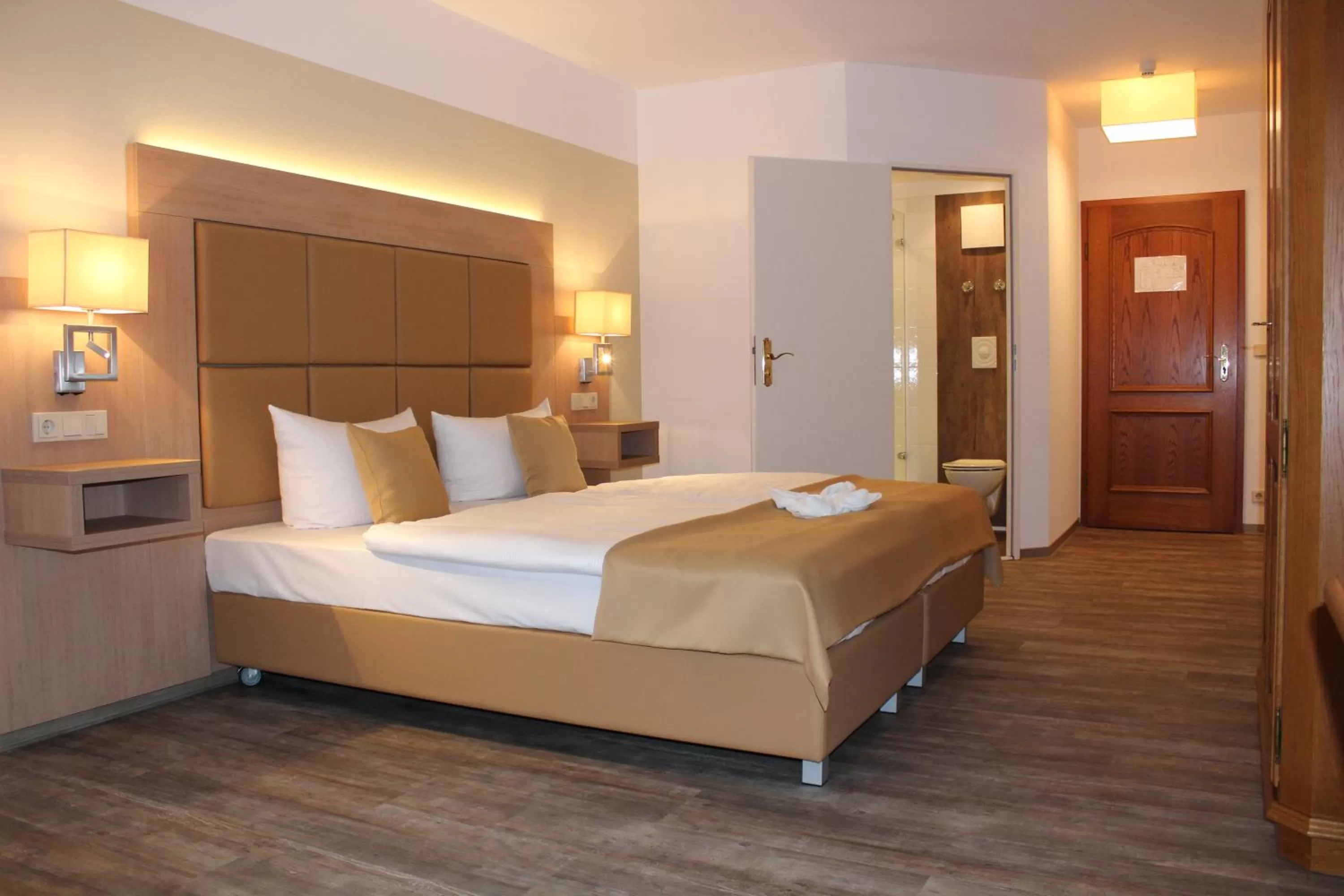 Bed in Parkhotel Forsthaus